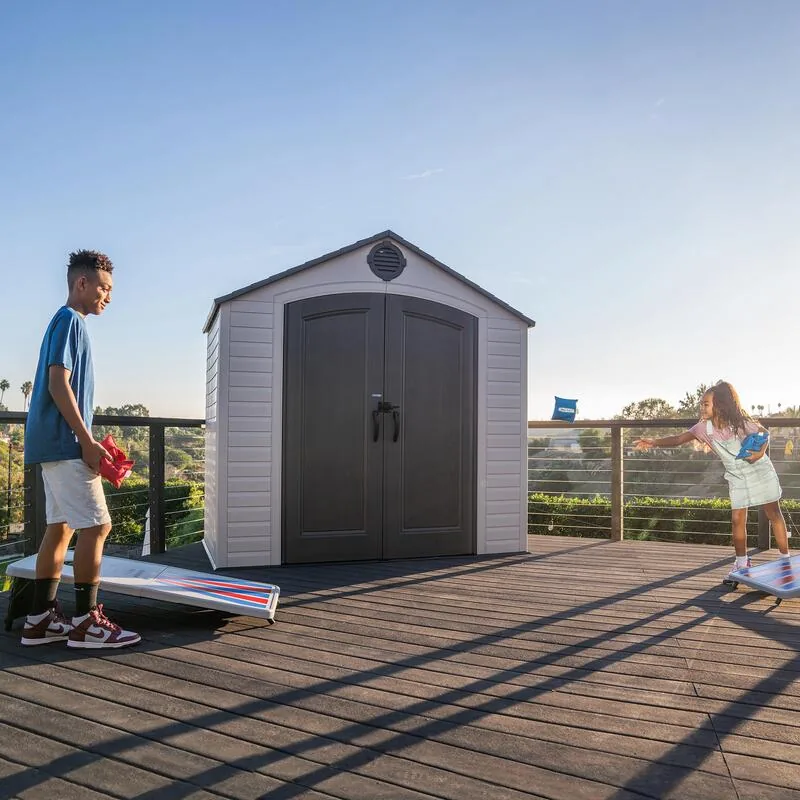 Lifetime 8 ft x 5 ft Outdoor Storage Shed – 60392