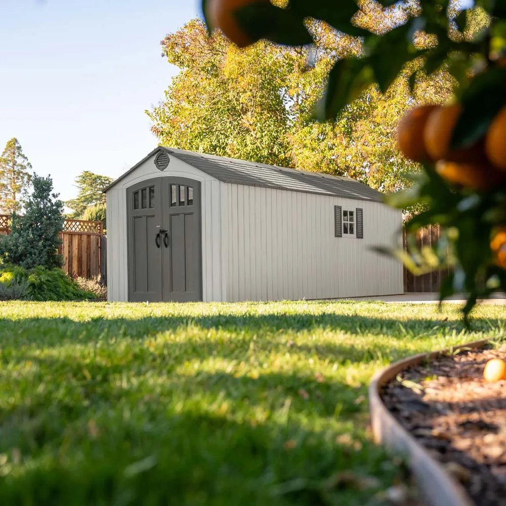 Lifetime 8 ft x 20 ft Outdoor Storage Shed – 60470