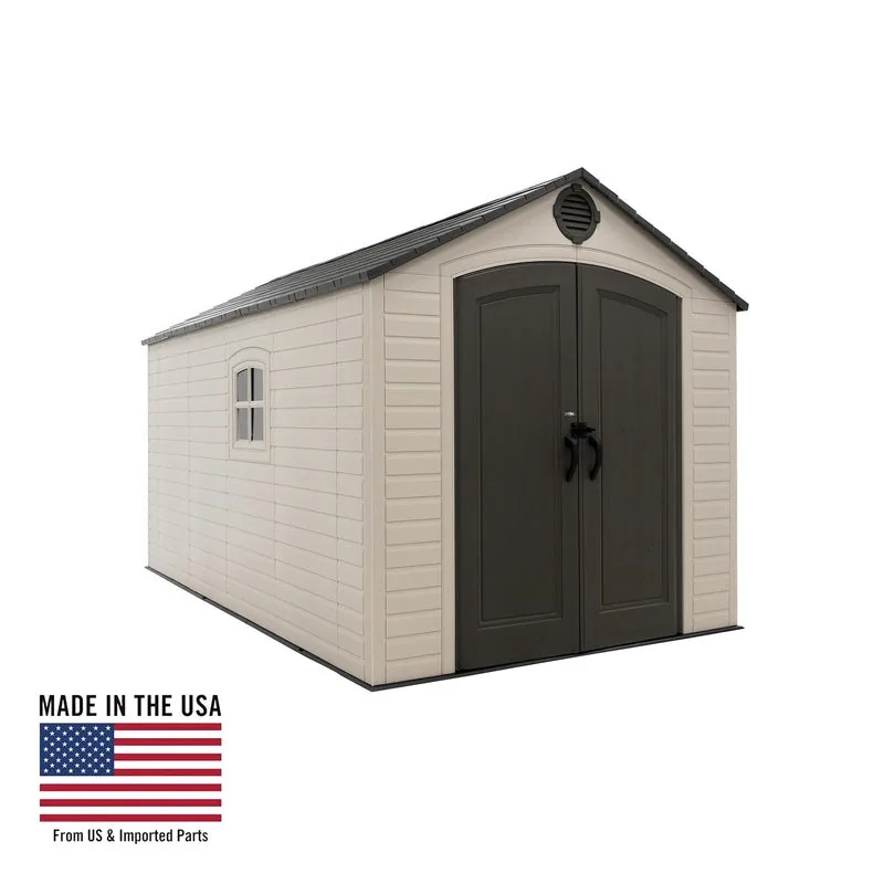Lifetime 8 ft x 15 ft Outdoor Storage Shed – 60394