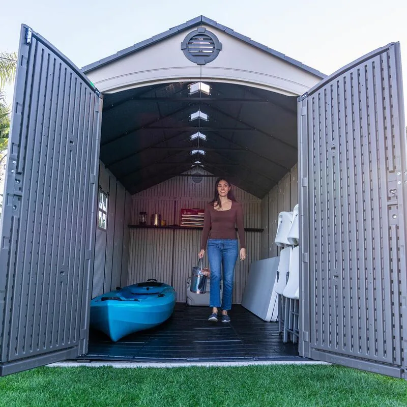 Lifetime 8 ft x 15 ft Outdoor Storage Shed – 60394