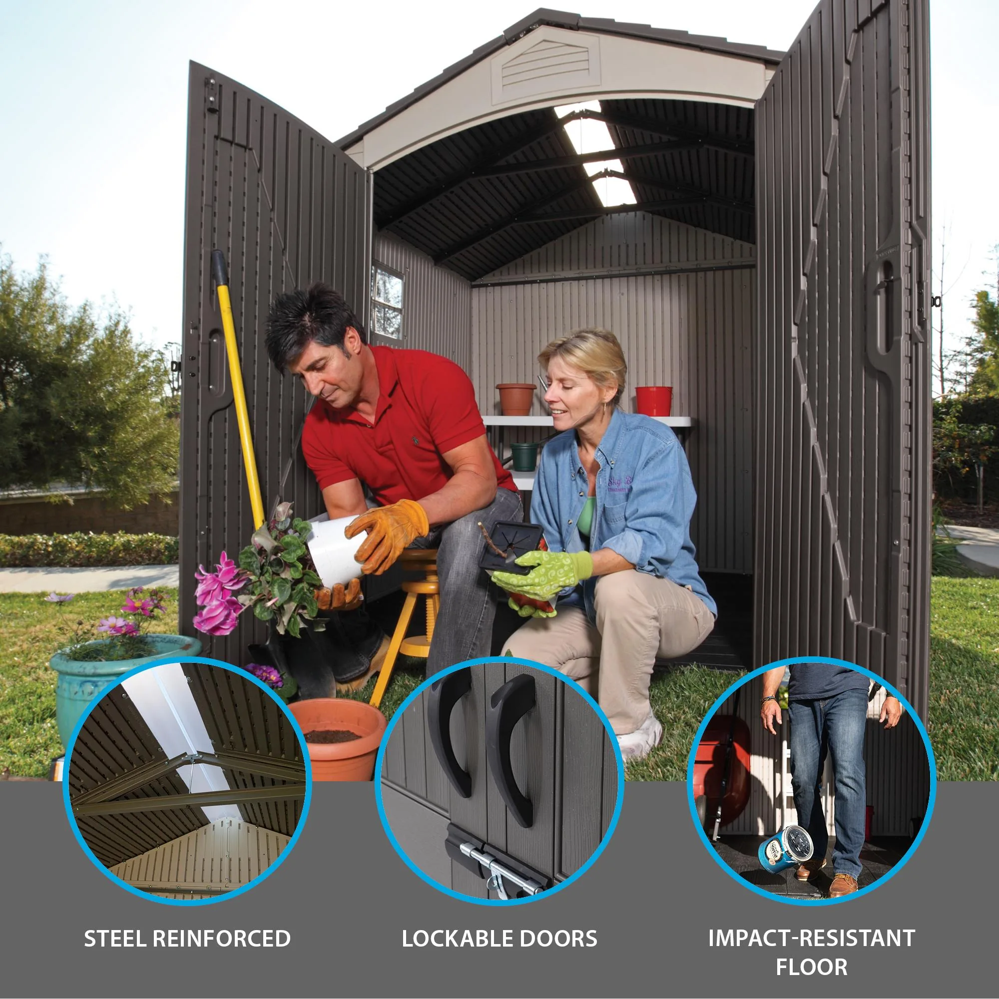 Lifetime 7 x 7 ft Outdoor Storage Shed – 60042