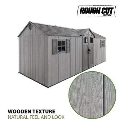 Lifetime 20 x 8 ft. Vinly Outdoor Shed – 60351