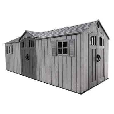 Lifetime 20 x 8 ft. Vinly Outdoor Shed – 60351
