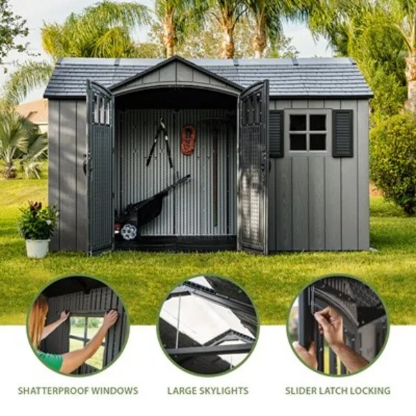 Lifetime 12.5 x 8 ft. Side Entry Shed – 60454