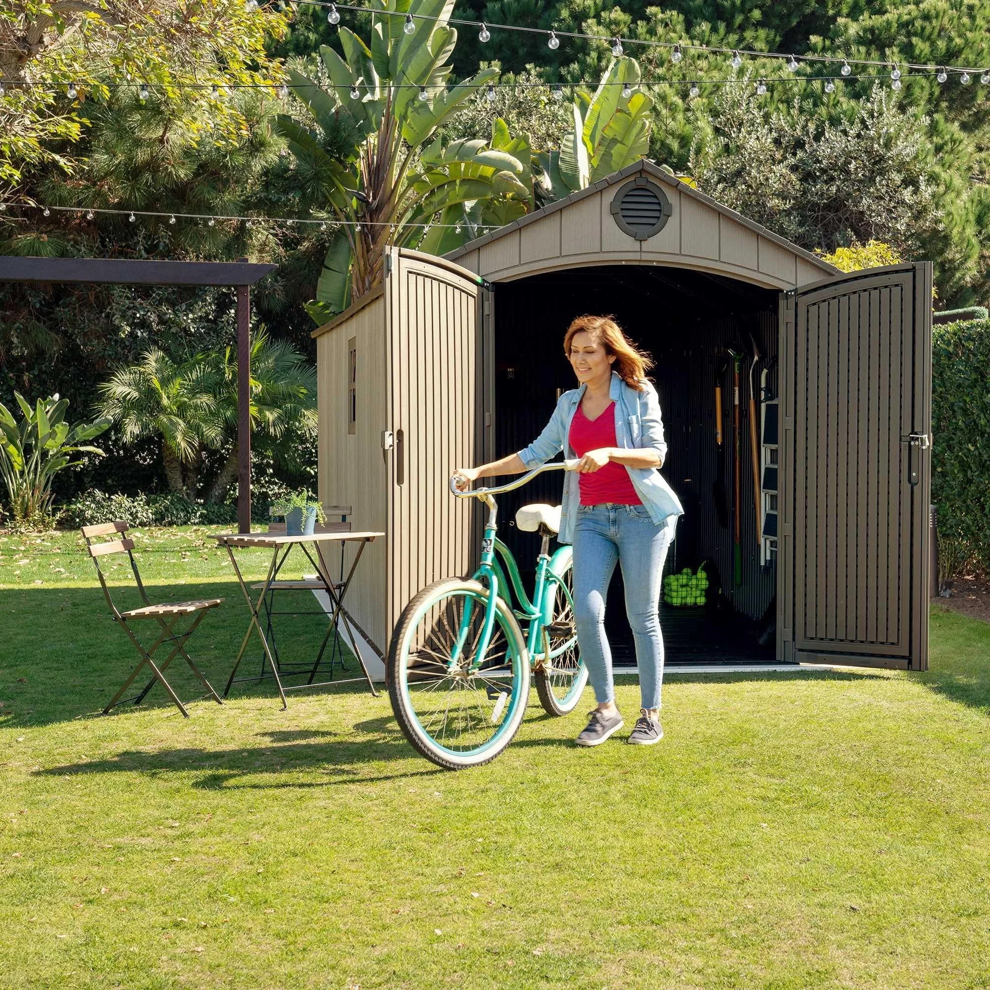 Lifetime 8 x 17.5 ft Outdoor Storage Shed – 60352