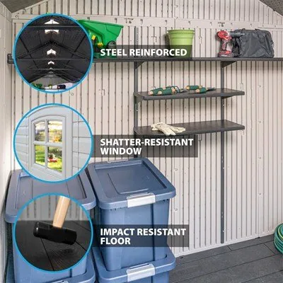 Lifetime 8 x 15 ft. Shed – 60075