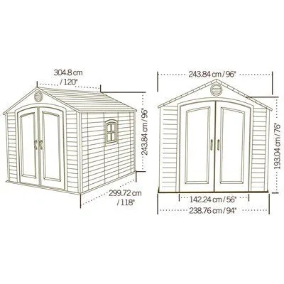 Lifetime 8 x 10 ft. Storage Shed – 60056