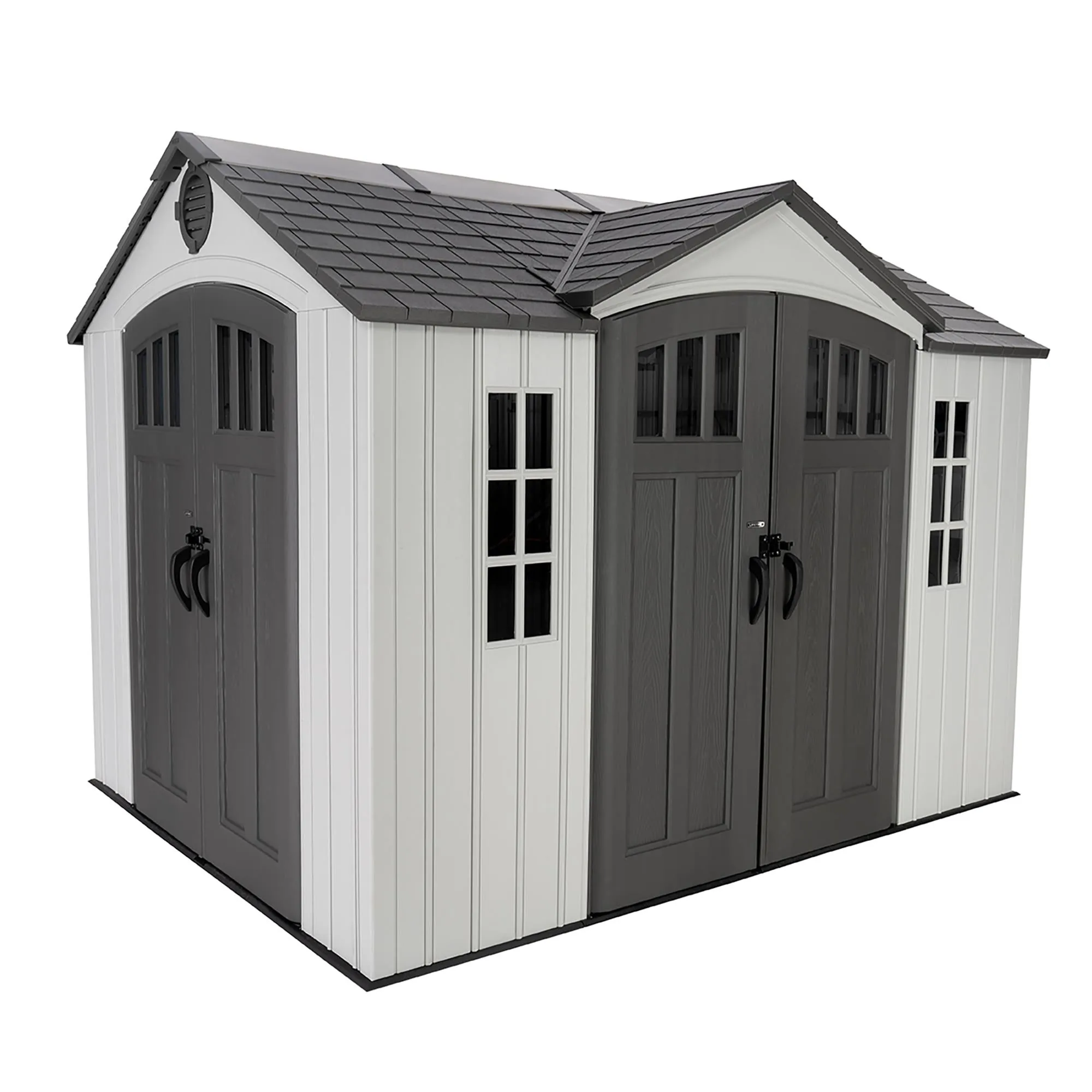 Lifetime 10 Ft. X 8 Ft. Dual Entry Outdoor Storage Shed – 60467