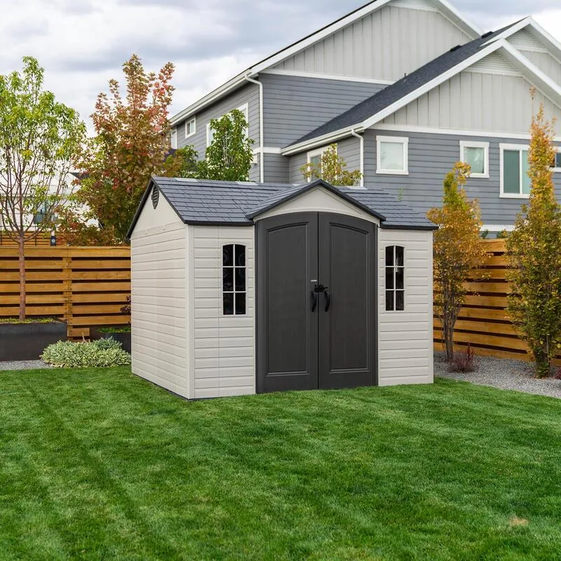Lifetime 10 ft x 8 ft Outdoor Storage Shed – 60393