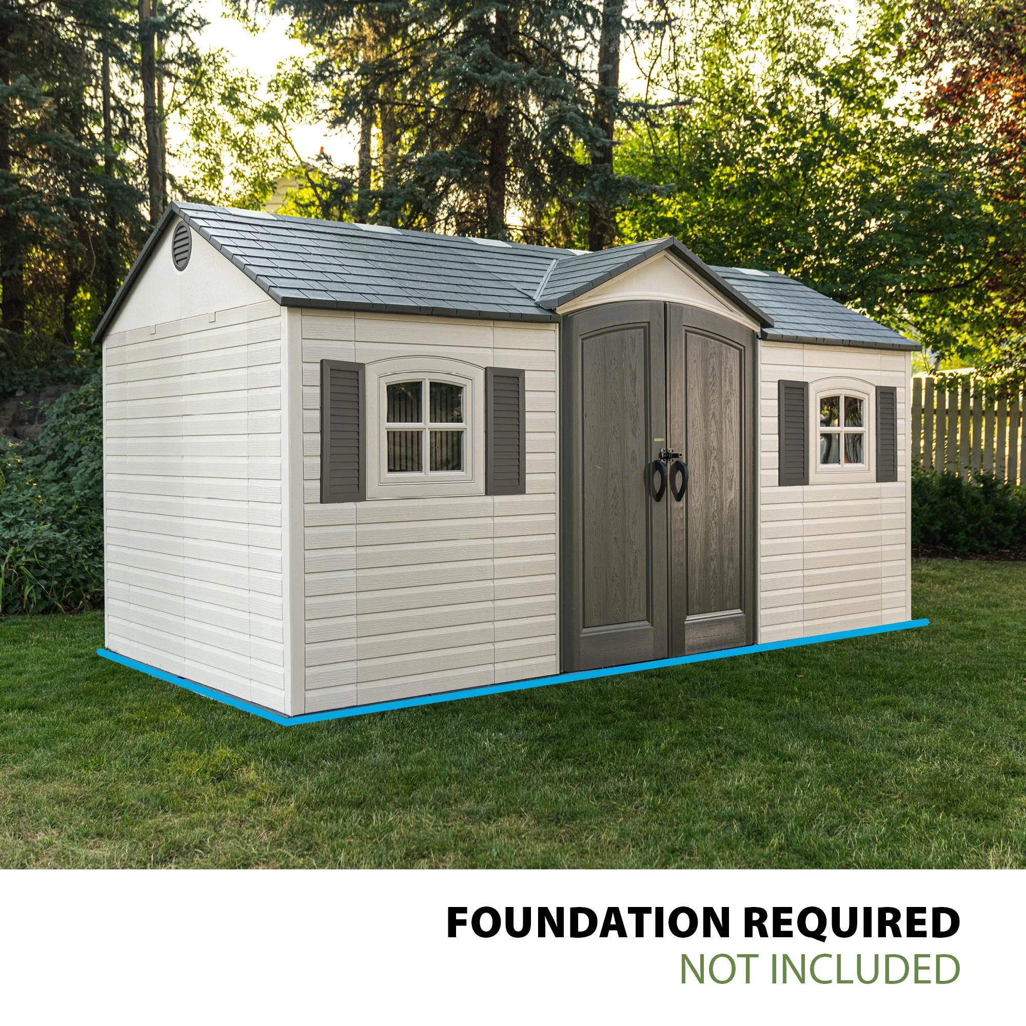 Lifetime Legacy 15 ft x 8 ft Outdoor Storage Shed – 60465