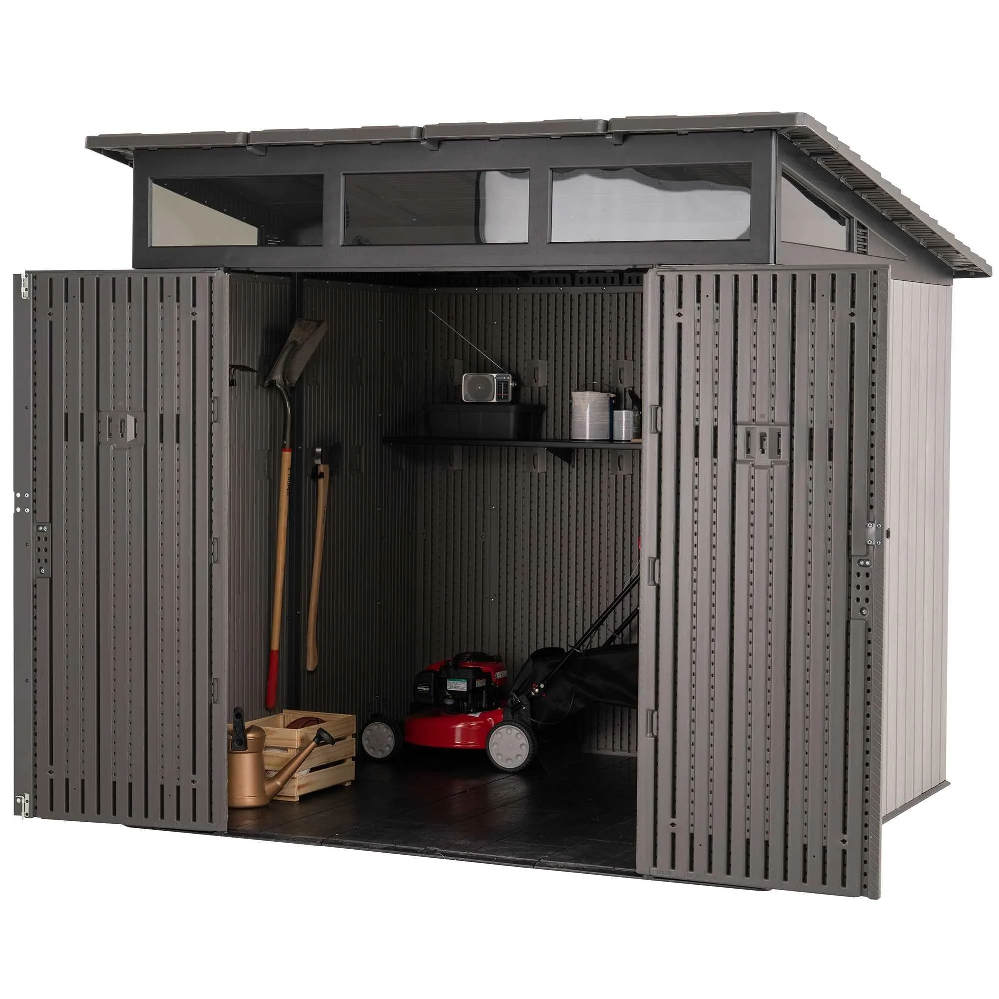 Lifetime 8.3 Ft. X 8.3 Ft. Farmhouse Storage Shed – 60542