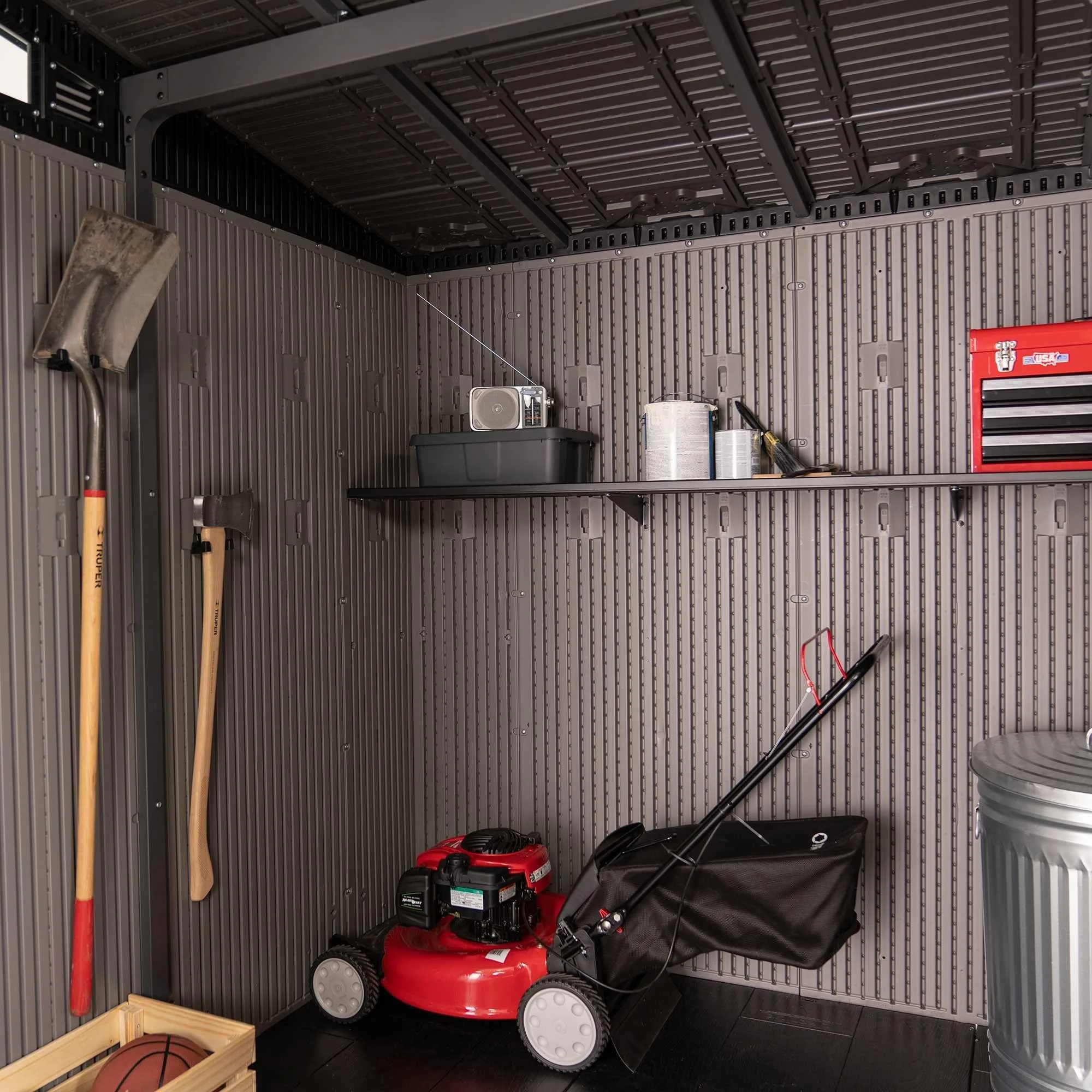 Lifetime 8.3 Ft. X 8.3 Ft. Farmhouse Storage Shed – 60542