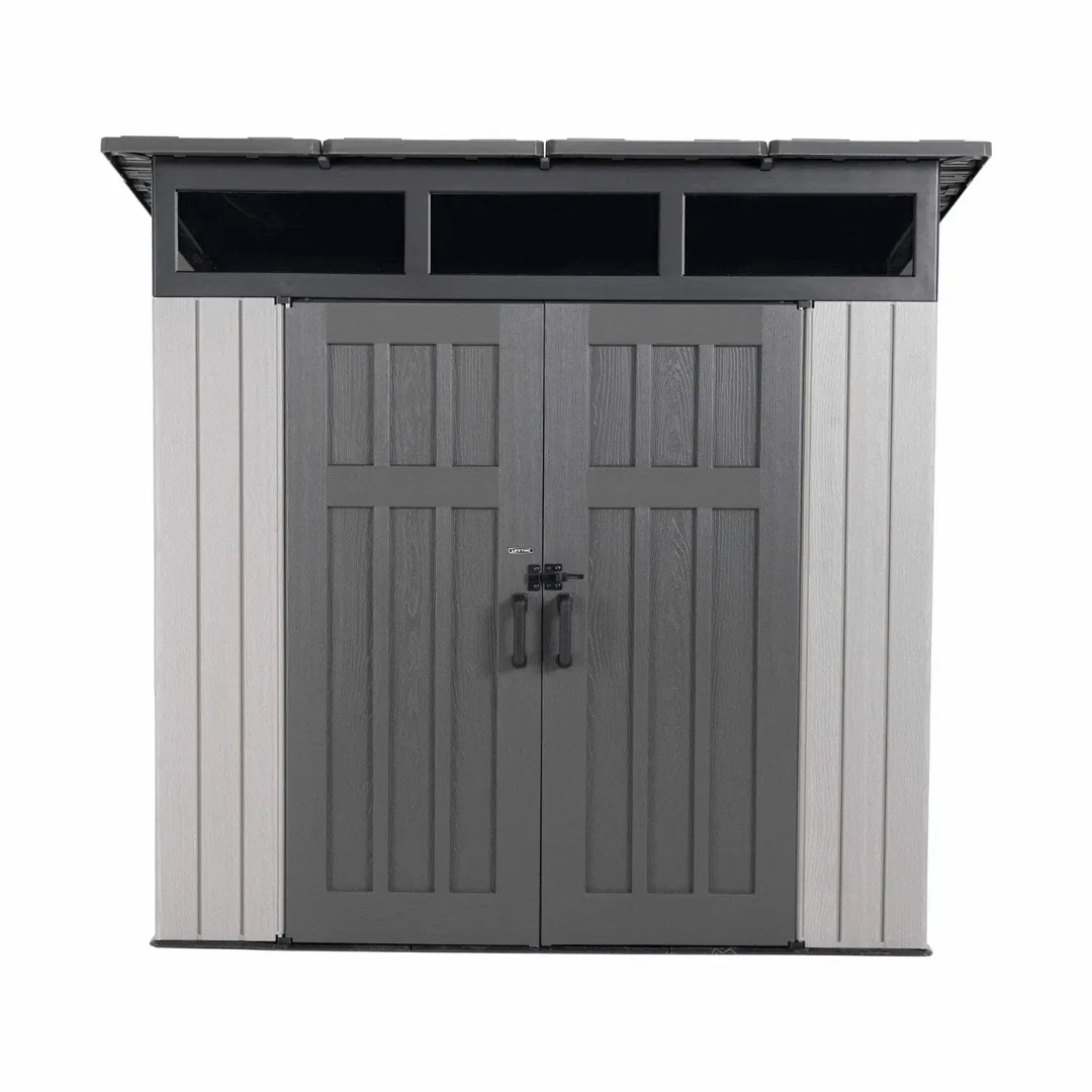 Lifetime 8.3 Ft. X 8.3 Ft. Farmhouse Storage Shed – 60542
