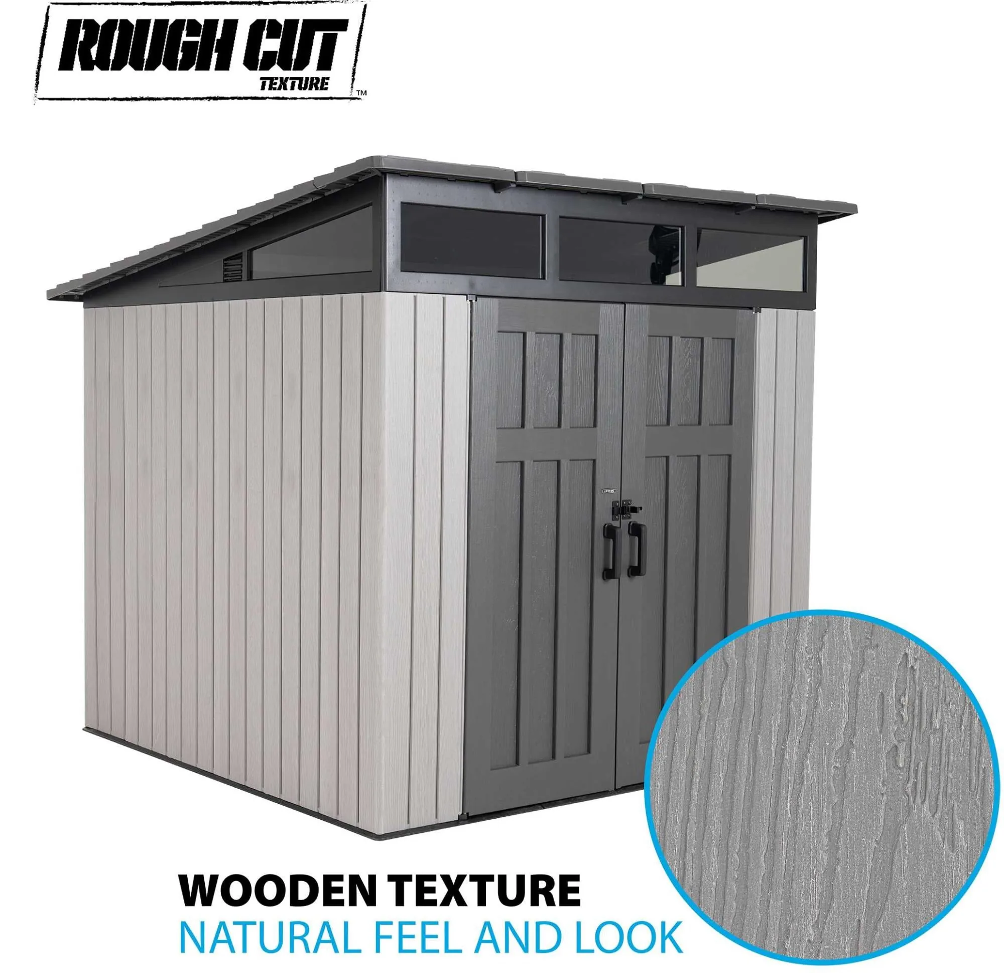 Lifetime 8.3 Ft. X 8.3 Ft. Farmhouse Storage Shed – 60542