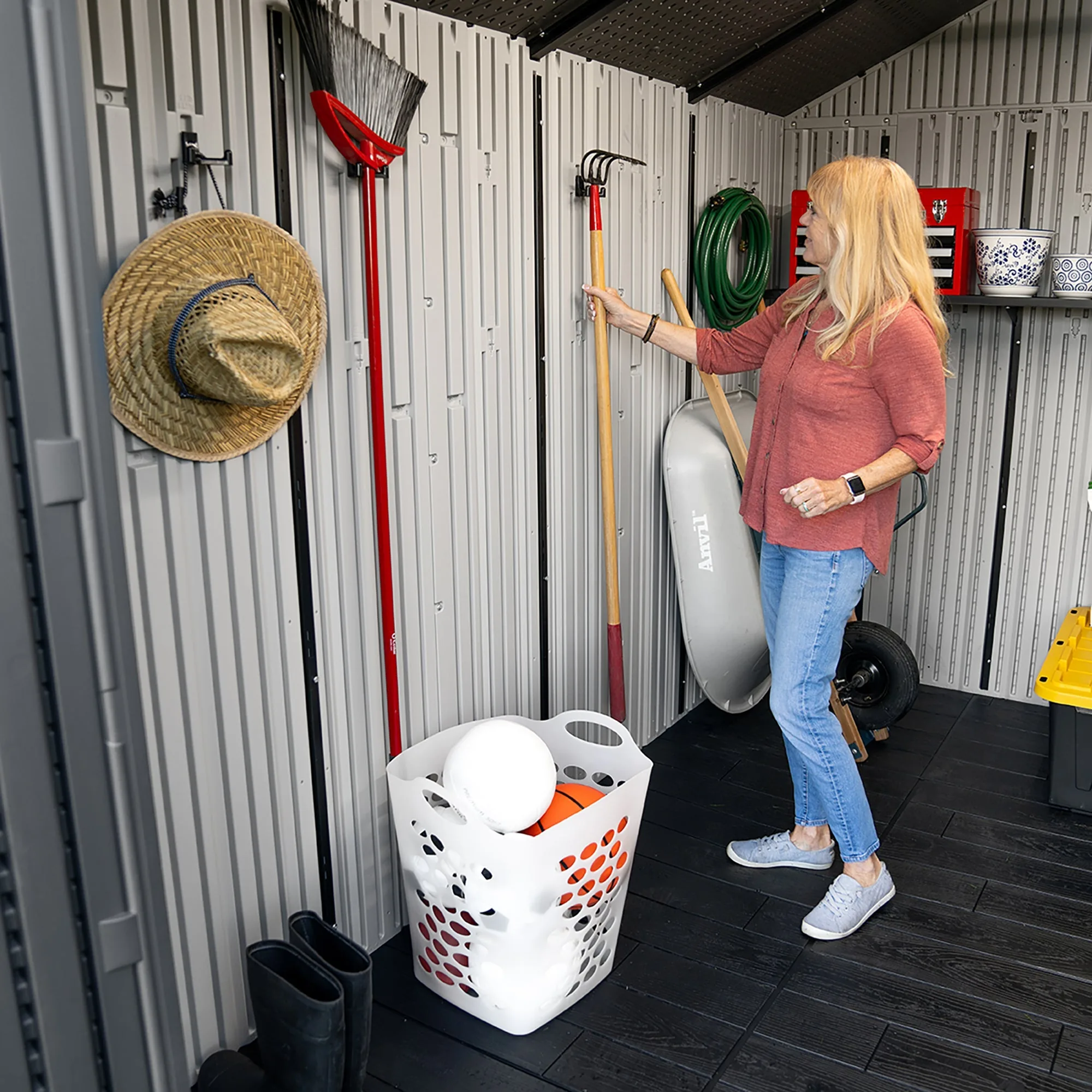 Lifetime 8 Ft. X 10 Ft. Outdoor Storage Shed – 60469