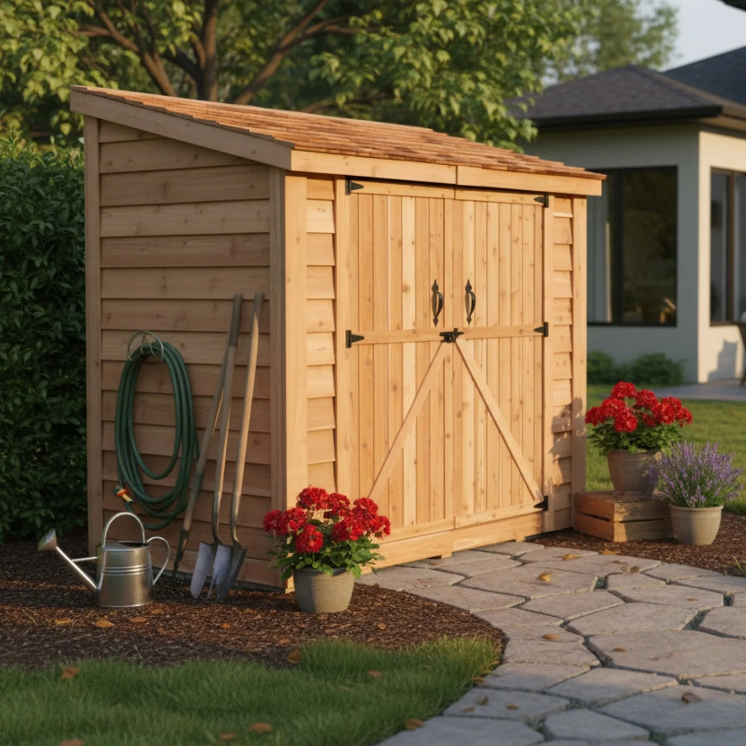 8′ x 4′ SpaceSaver Storage Shed – Double Doors