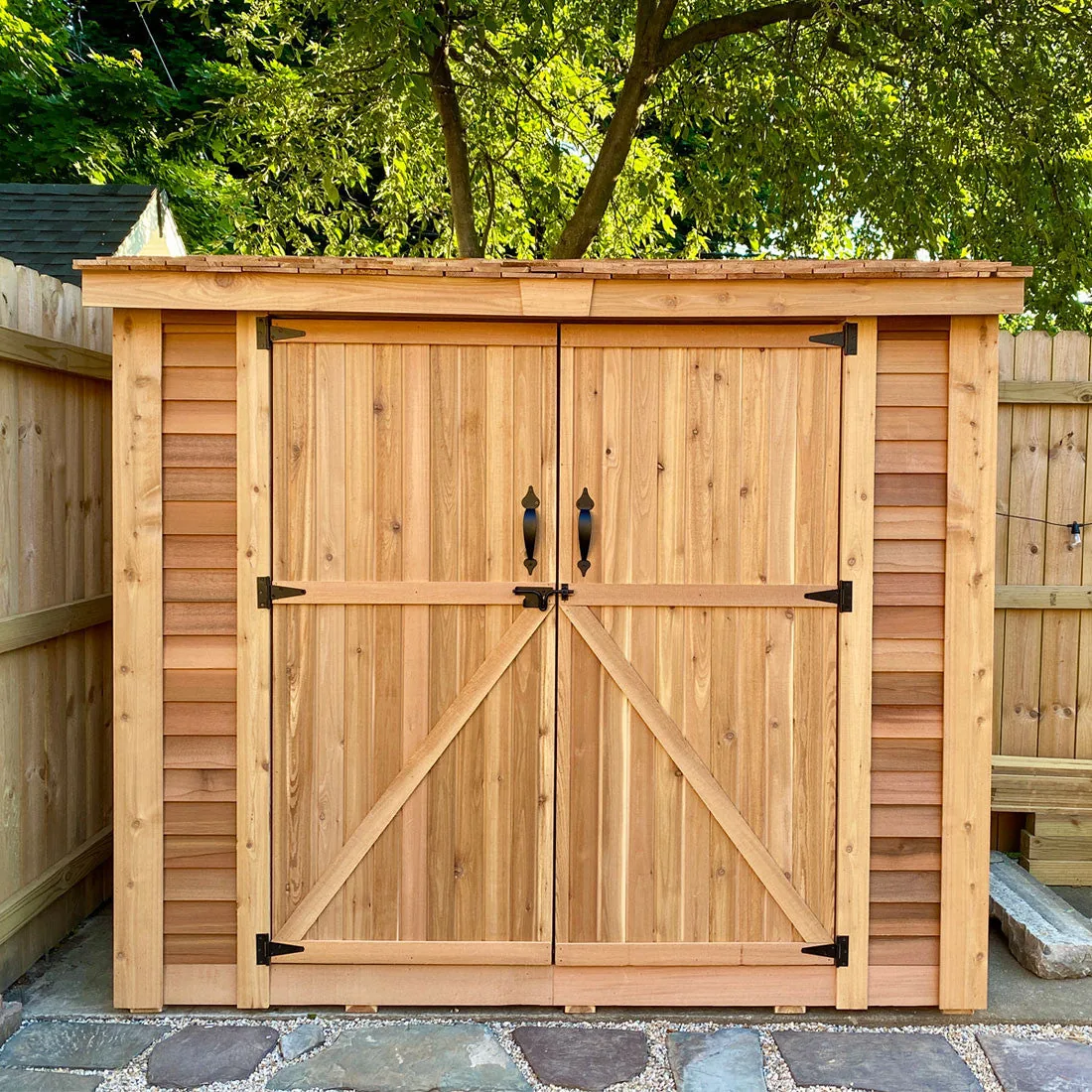 8′ x 4′ SpaceSaver Storage Shed – Double Doors