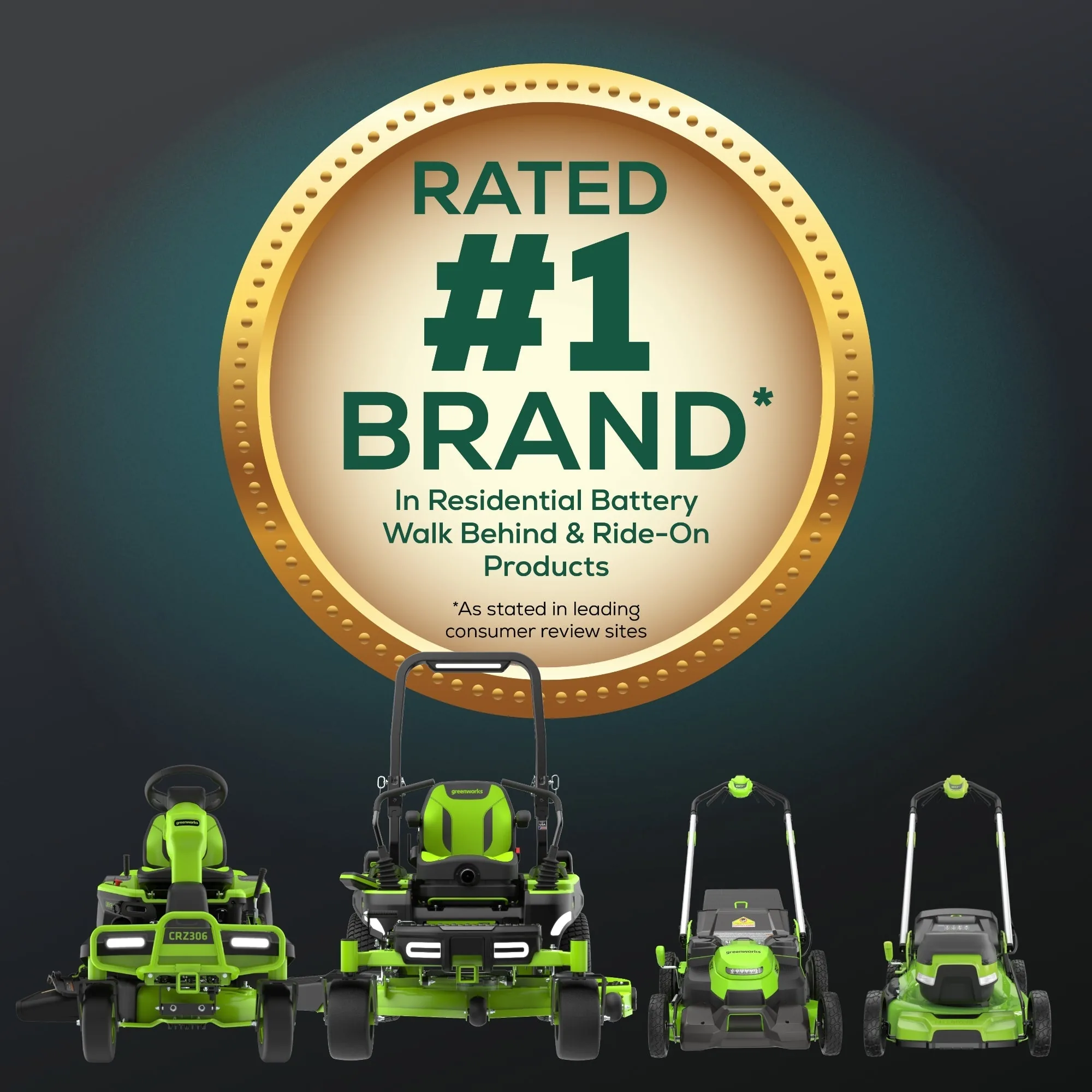 60V 42″ Cordless Battery CrossoverT Riding Lawn Mower: (6) 8.0 Ah Batteries and (3) Dual-Port Turbo Chargers