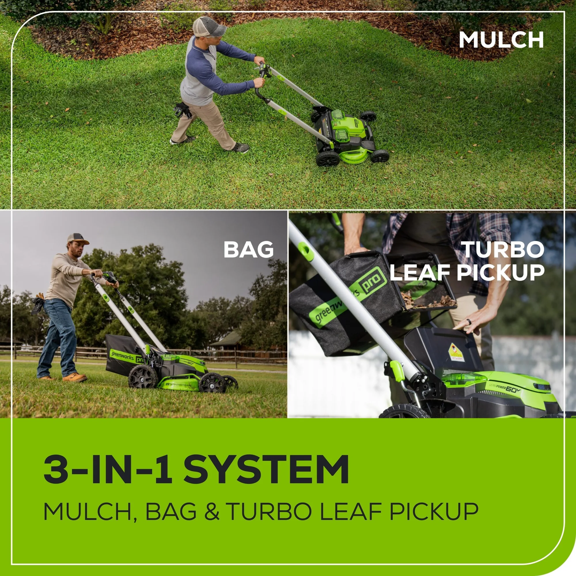 60V 25″ Cordless Battery Dual Blade Self-Propelled Lawn Mower w/ Two (2) 4.0Ah Batteries & Dual-Port Charger