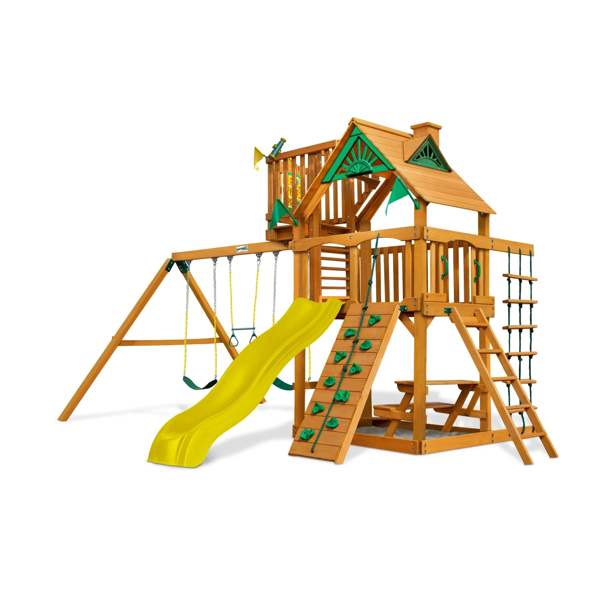 Chateau w/ Sky Loft Swing Set