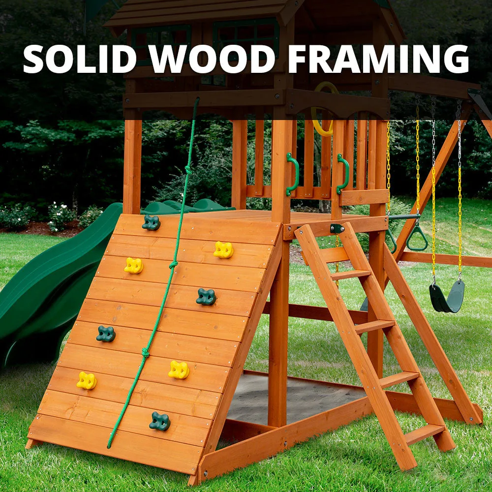 Outing w/ Dual Slides Swing Set
