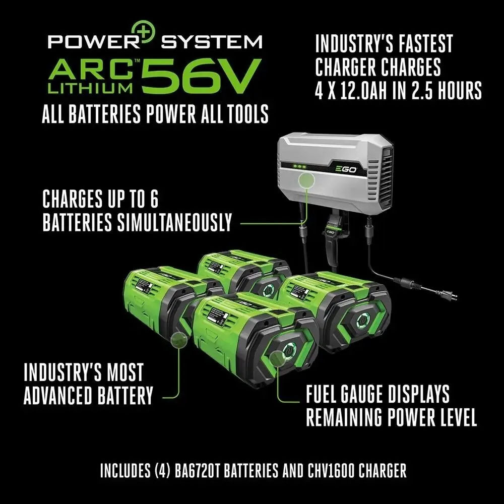 EGO ZT4205S 42″ Zero Turn Riding Mower Kit W/ E-Steer (4*4P 12Ah, 1600W Charger)