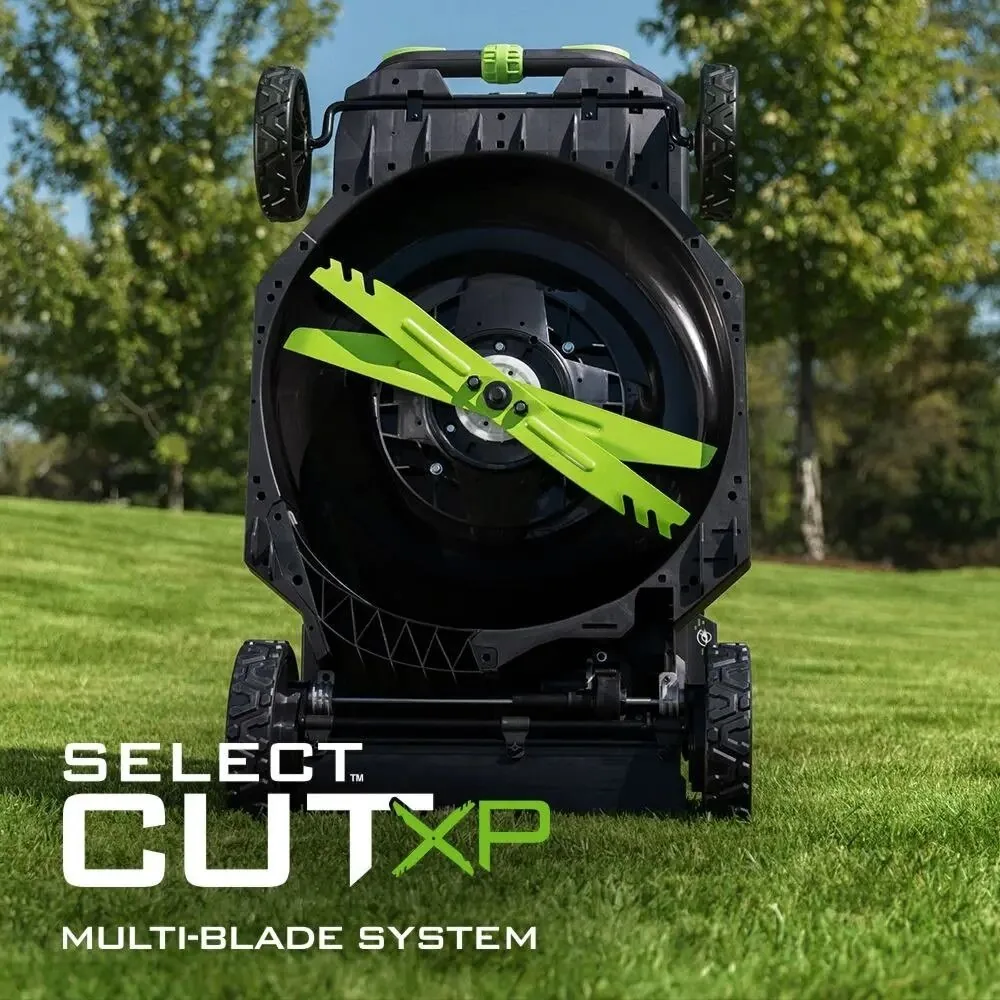 EGO LM2156SP 21″ SELECT CUT Flagship SP lawn mower kit (G3 10.0Ah Battery, 700W charger, 1200W motor)