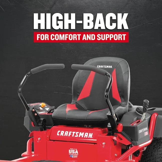 CRAFTSMAN Z5200 | 42 in Gas Zero-Turn Riding Lawn Mower | 20HP Kohler 7000 Twin-Cylinder Engine | High Back Seat (17RRFACS093)