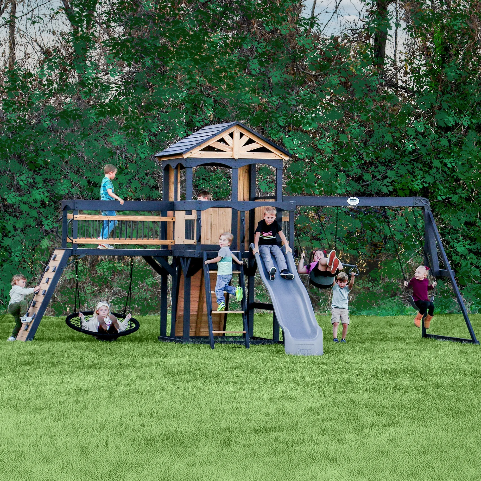 Timber Crossing Swing Set