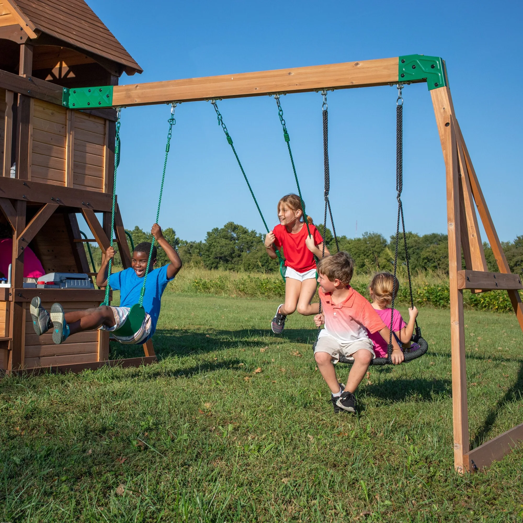 Cedar Cove Swing Set