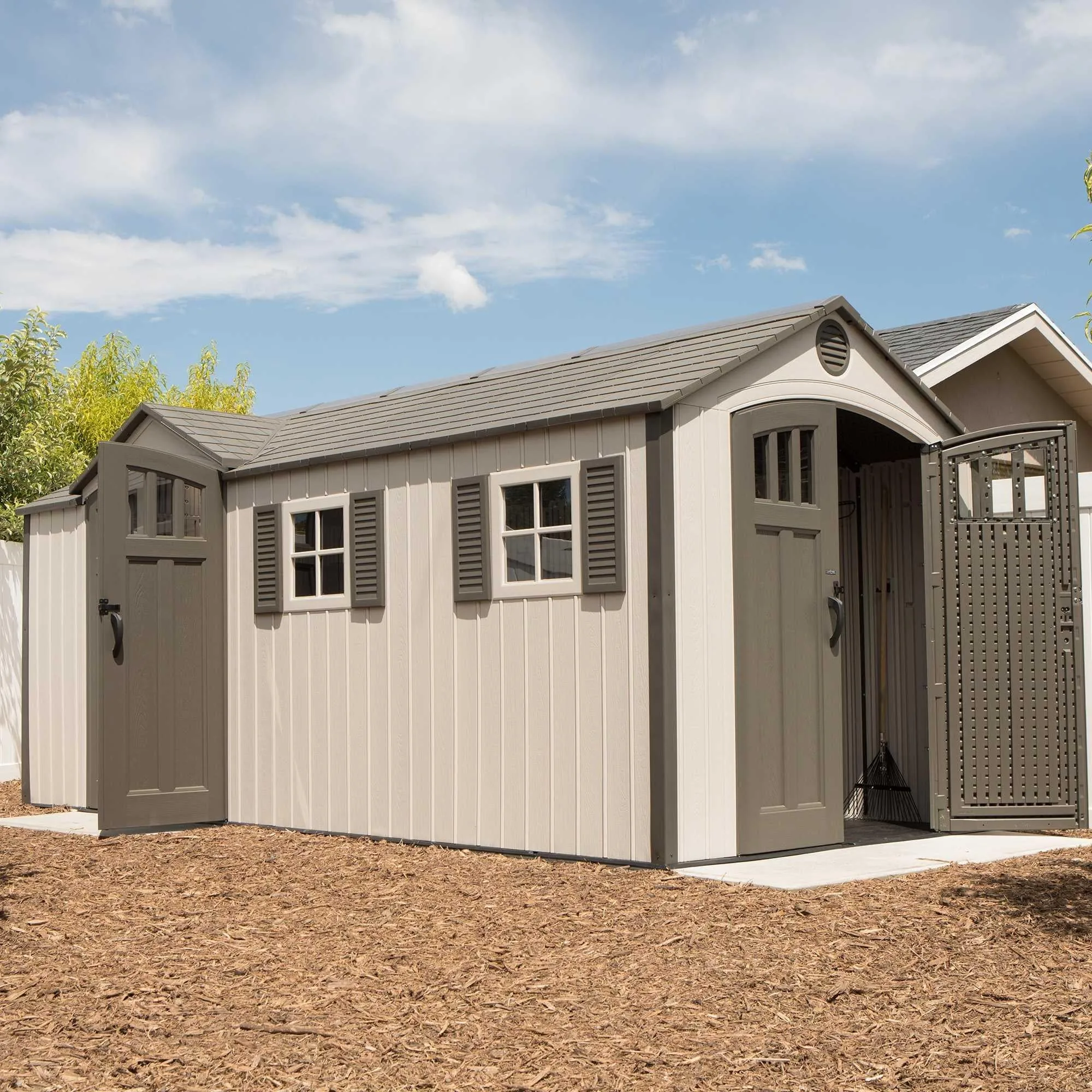 Lifetime 17.5 Ft. X 8 Ft. Outdoor Storage Shed – 60213