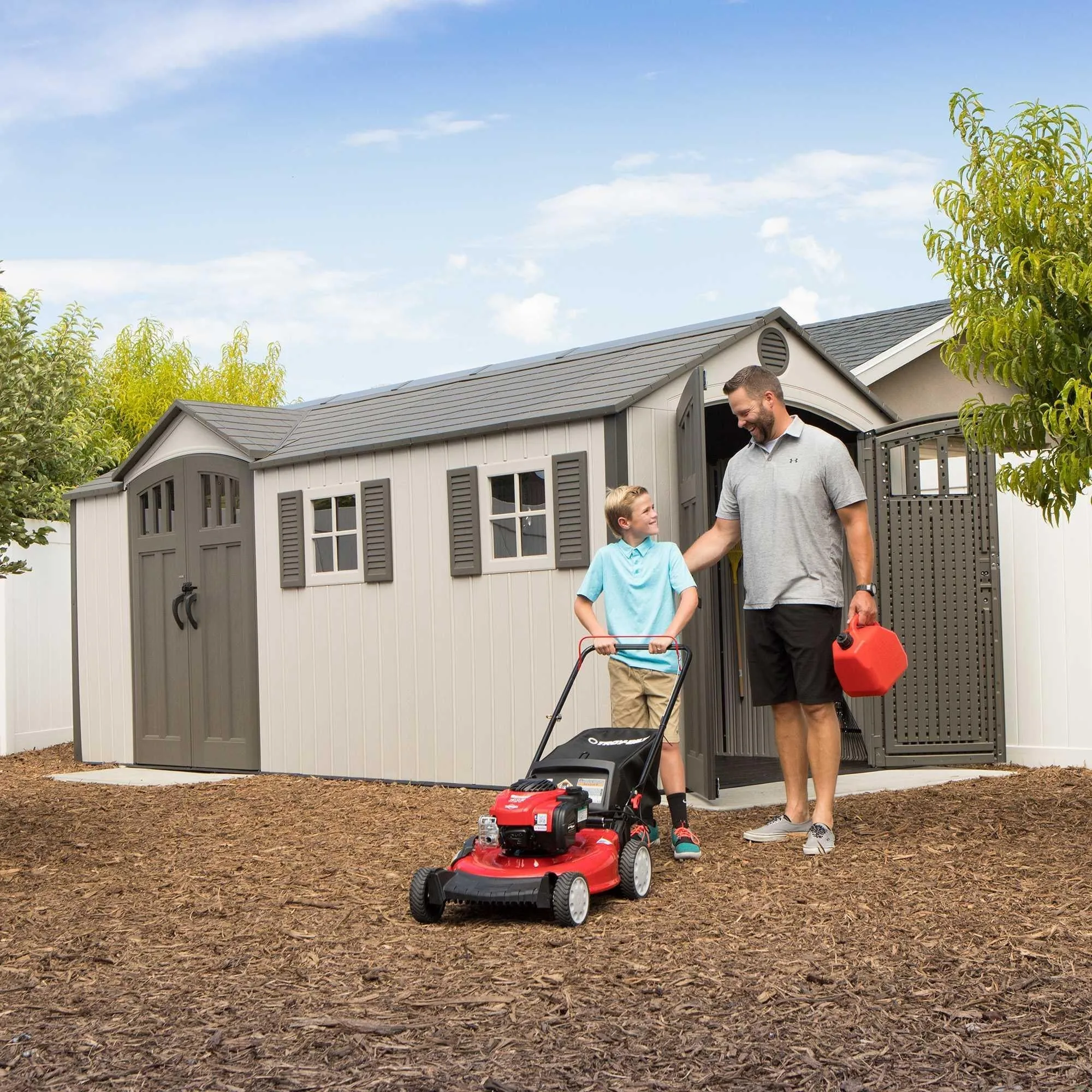 Lifetime 17.5 Ft. X 8 Ft. Outdoor Storage Shed – 60213