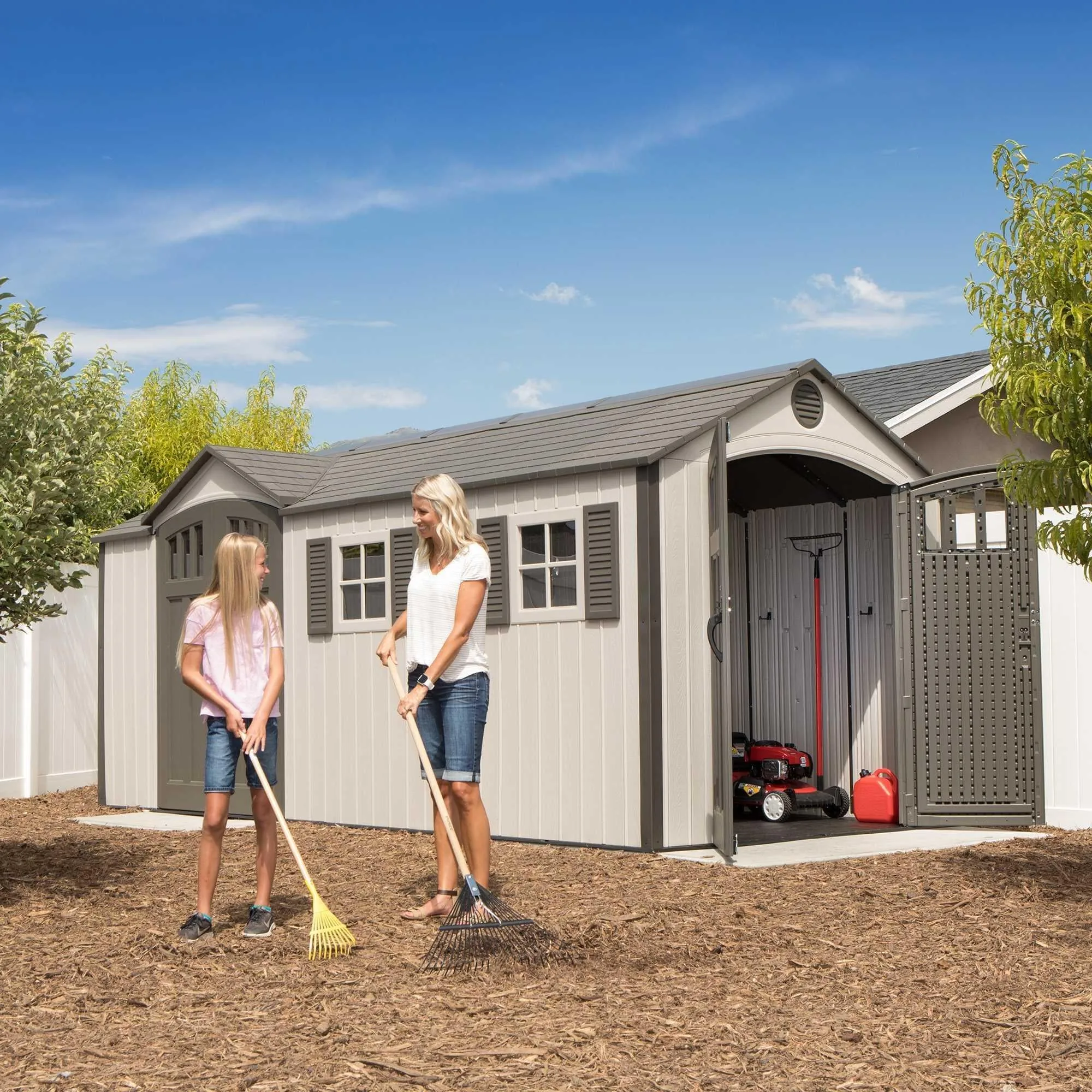 Lifetime 17.5 Ft. X 8 Ft. Outdoor Storage Shed – 60213