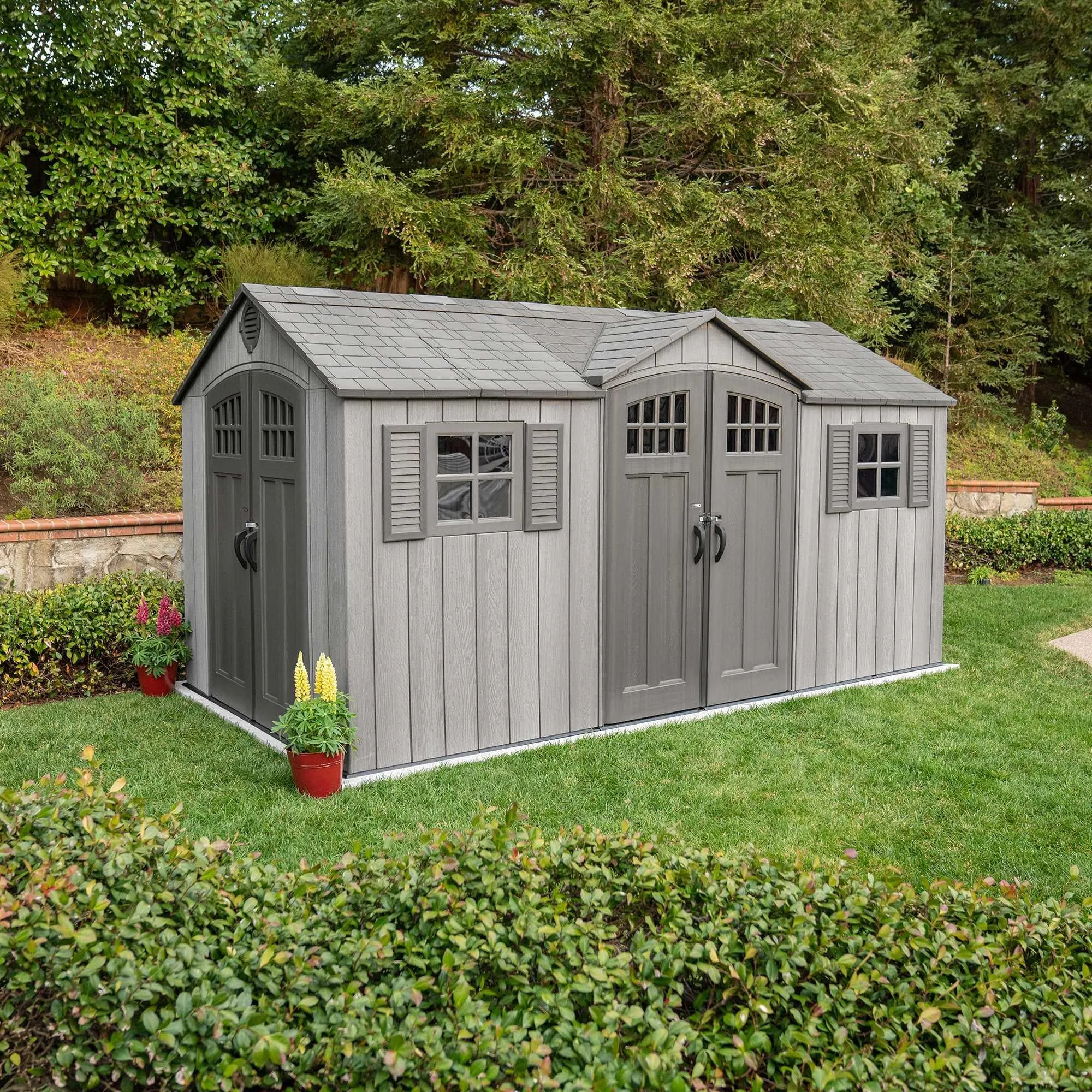 Lifetime 15 Ft X 8 Ft Outdoor Storage Shed – 60318