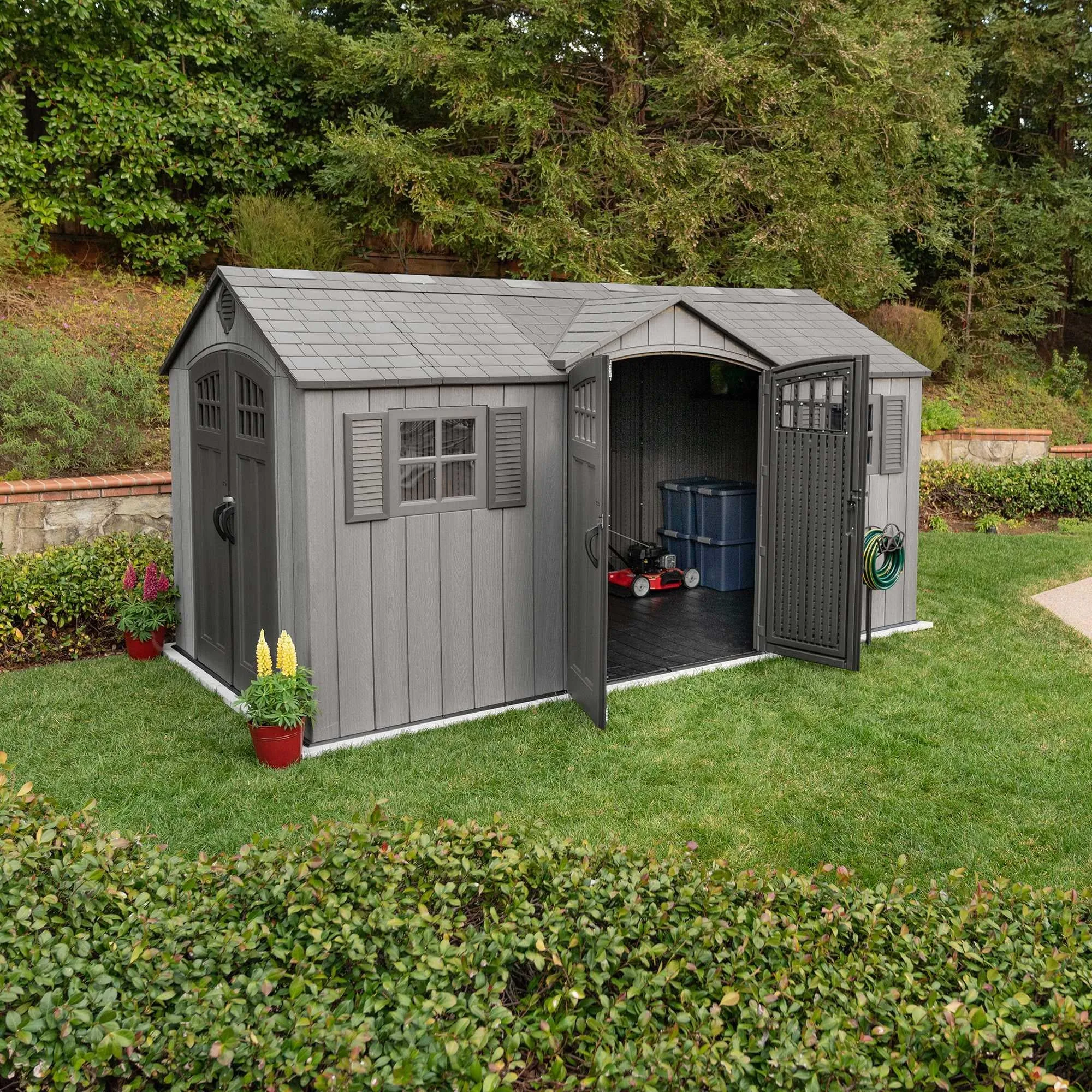 Lifetime 15 Ft X 8 Ft Outdoor Storage Shed – 60318