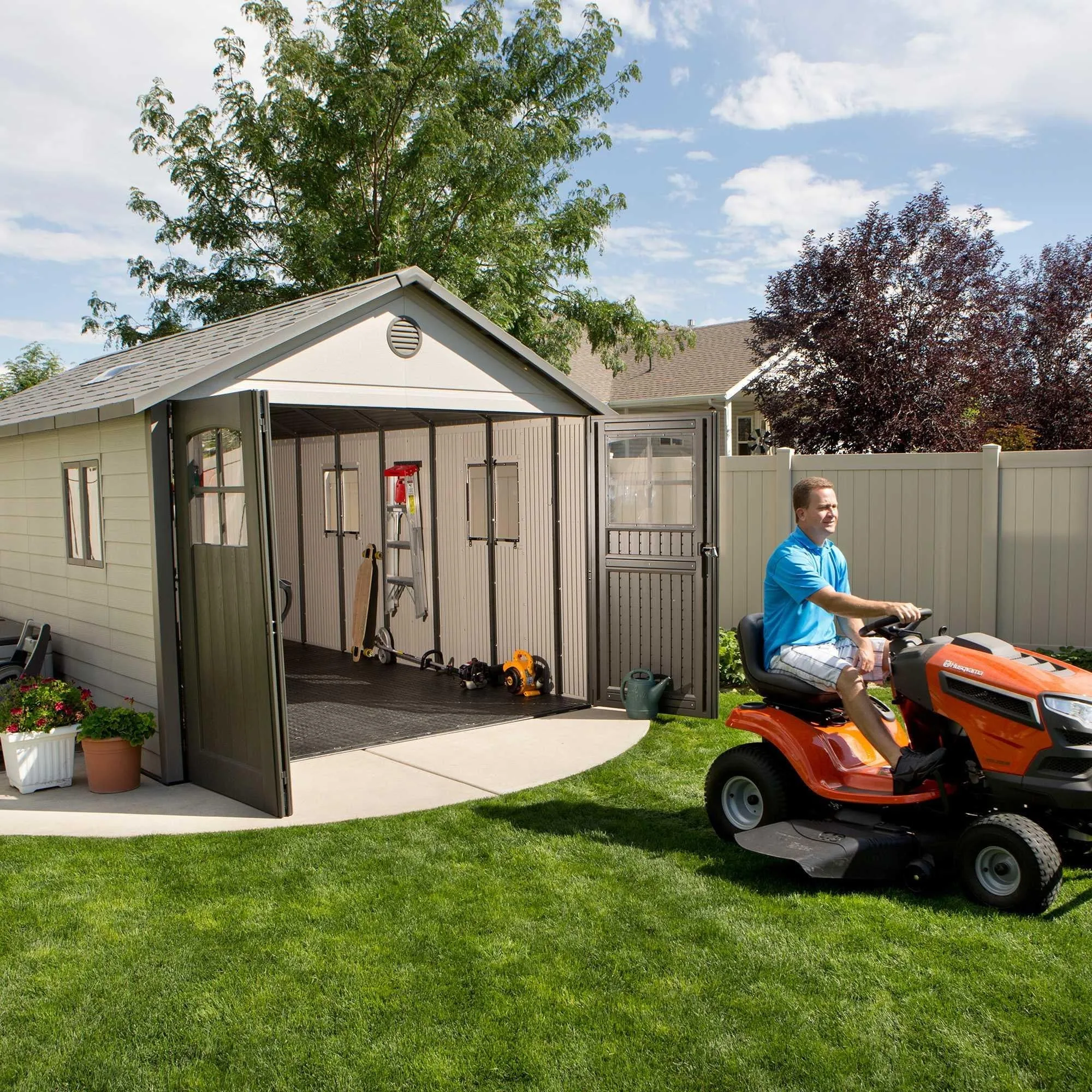 Lifetime 11 Ft. X 21 Ft. Outdoor Storage Shed – 60237