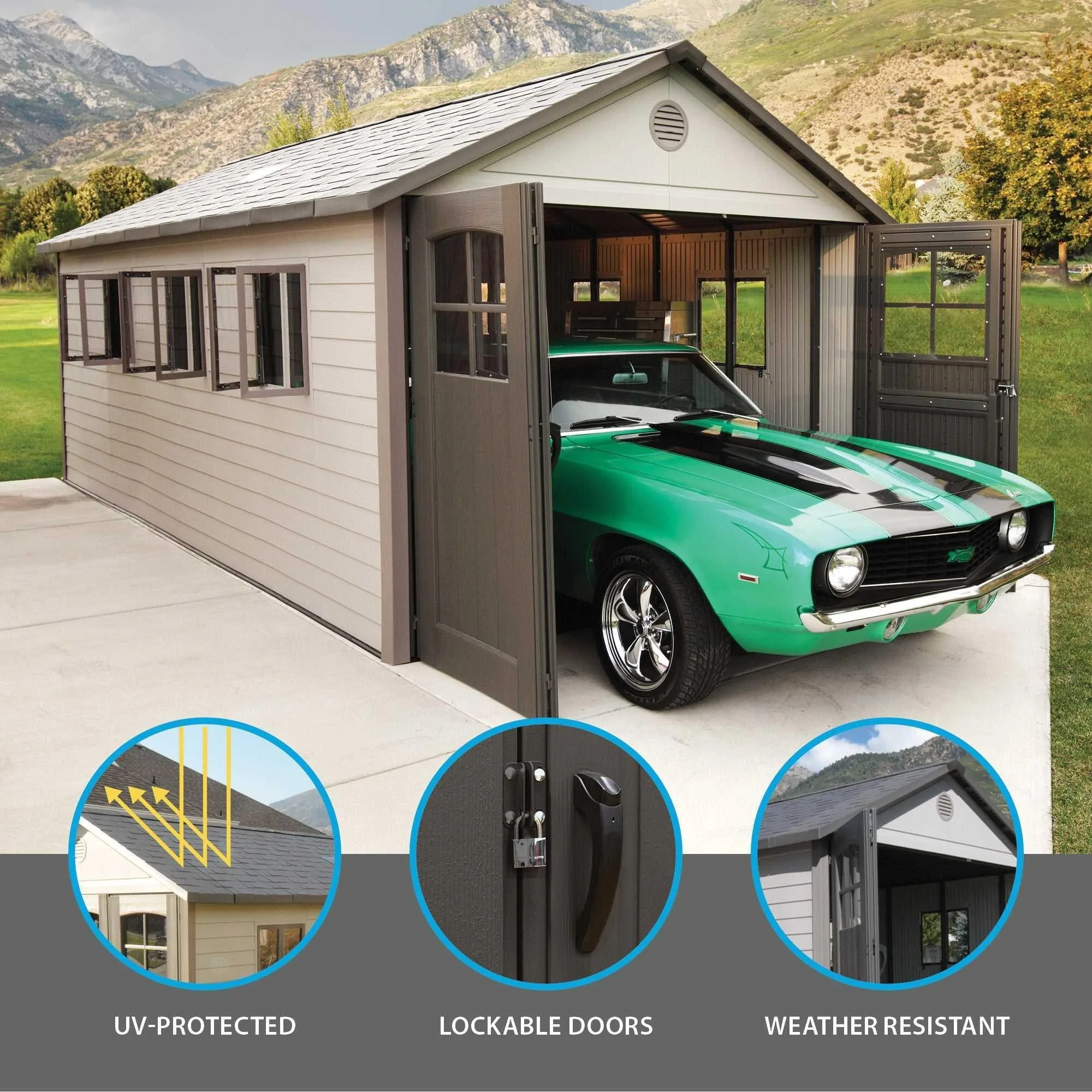 Lifetime 11 Ft. X 21 Ft. Outdoor Storage Shed – 60237