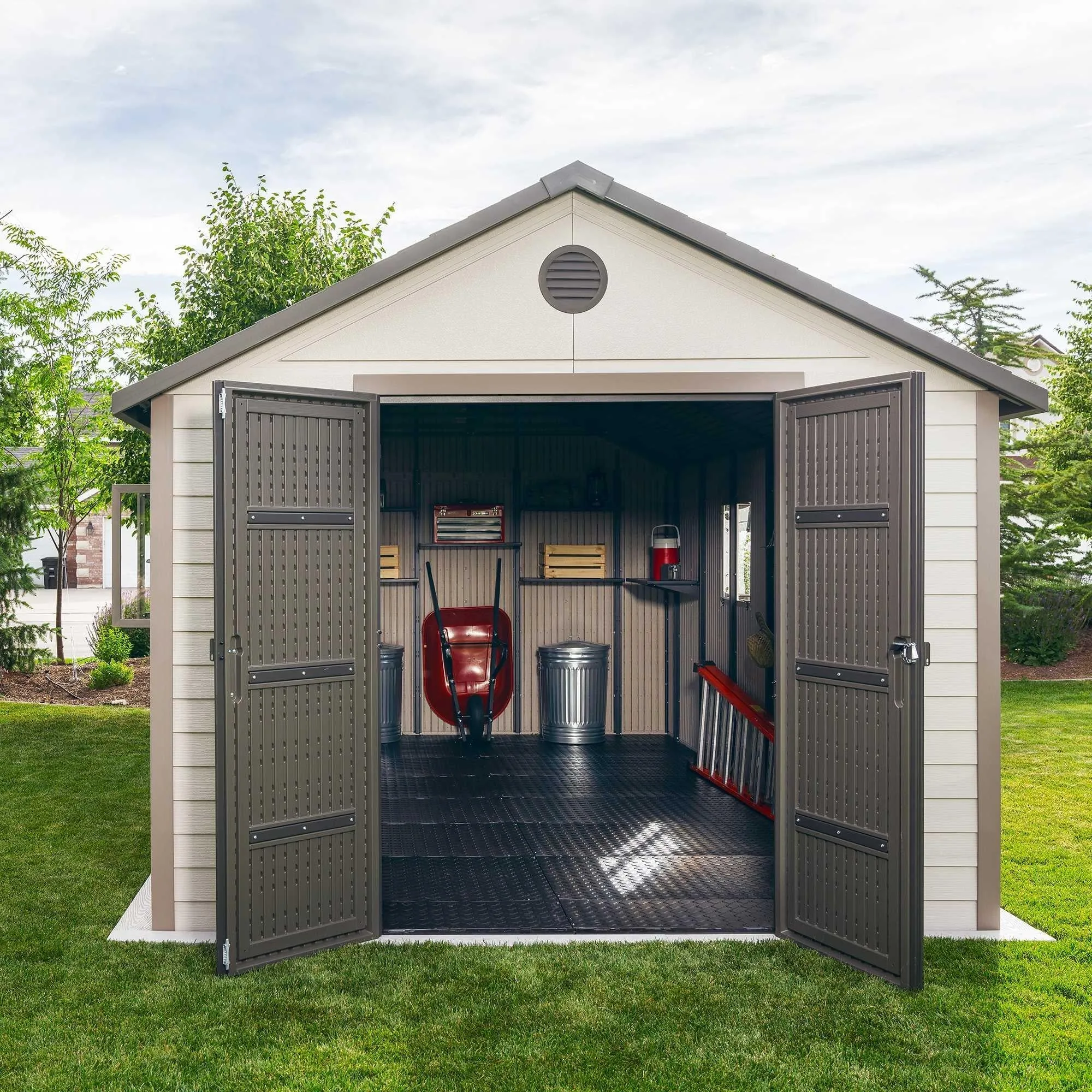 Lifetime 11 Ft. X 18.5 Ft. Outdoor Storage Shed – 60355