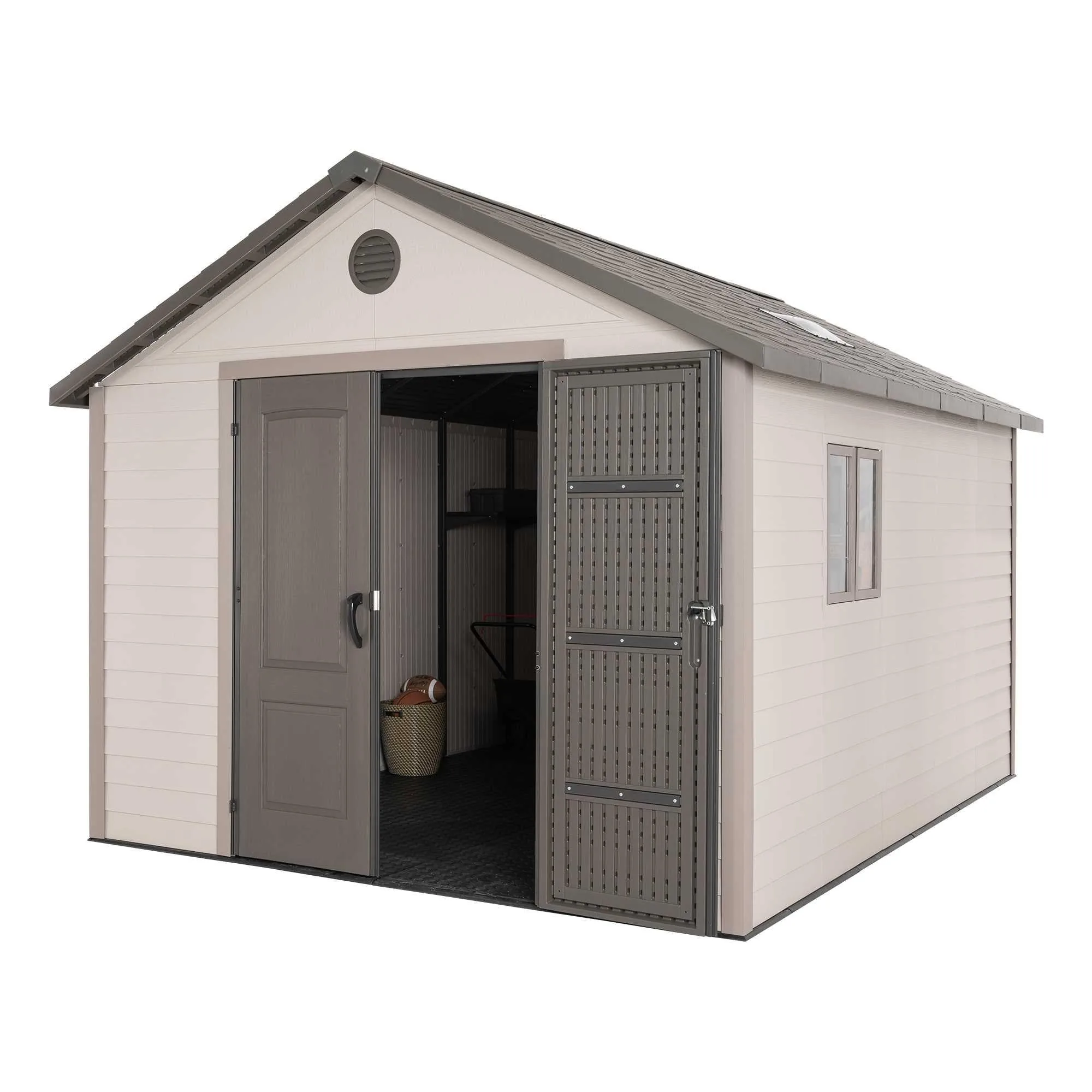 Lifetime 11 Ft. X 13.5 Ft. Outdoor Storage Shed – 6415