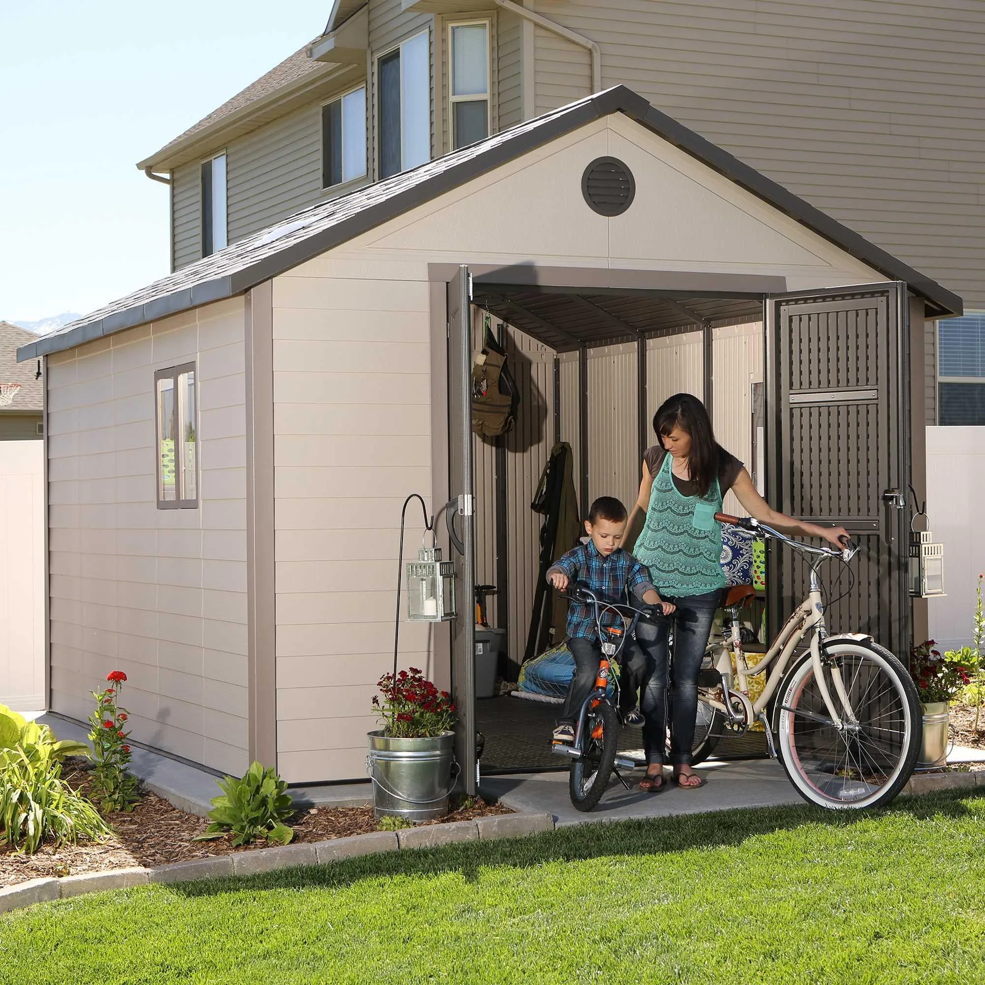 Lifetime 11 Ft. X 13.5 Ft. Outdoor Storage Shed – 6415