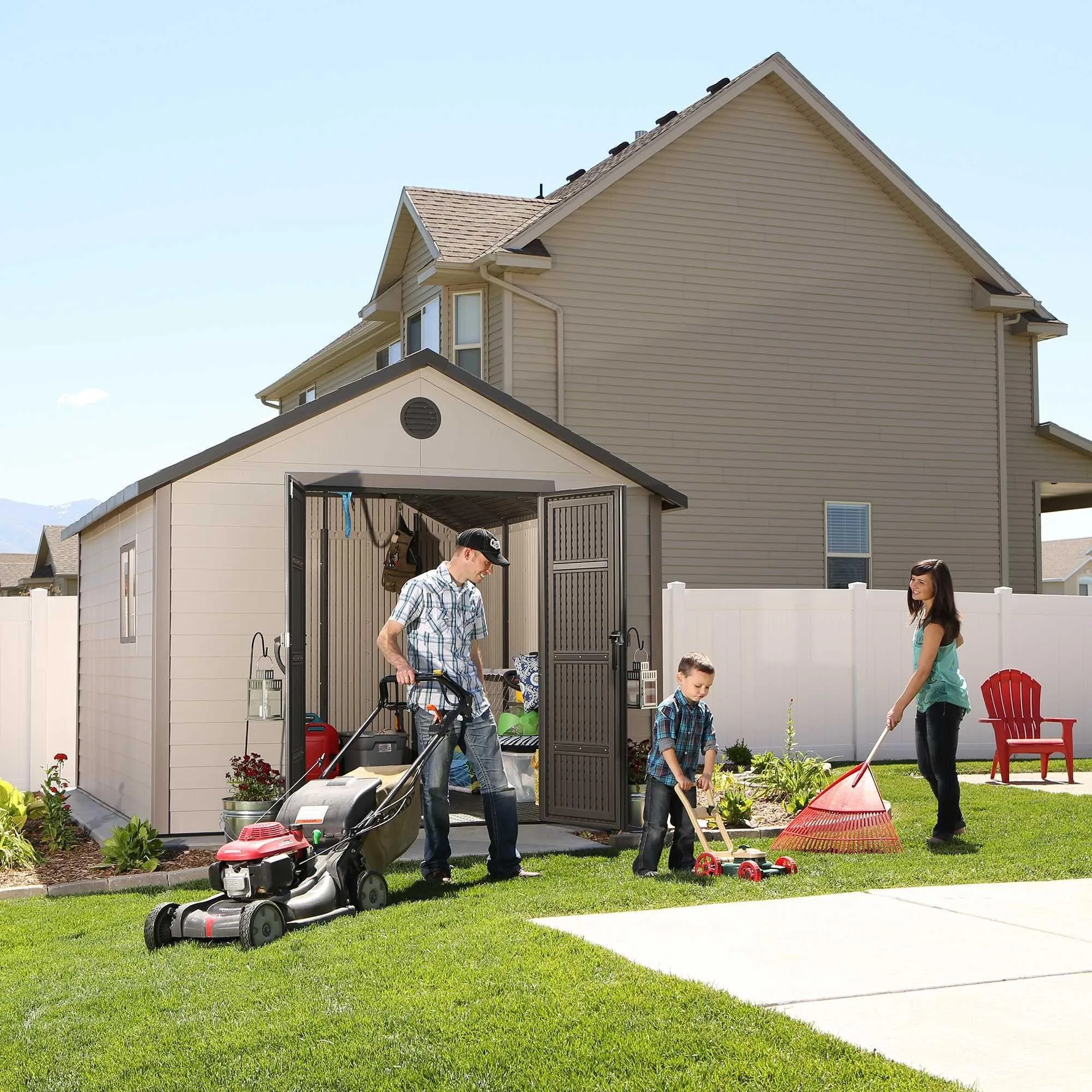 Lifetime 11 Ft. X 13.5 Ft. Outdoor Storage Shed – 6415