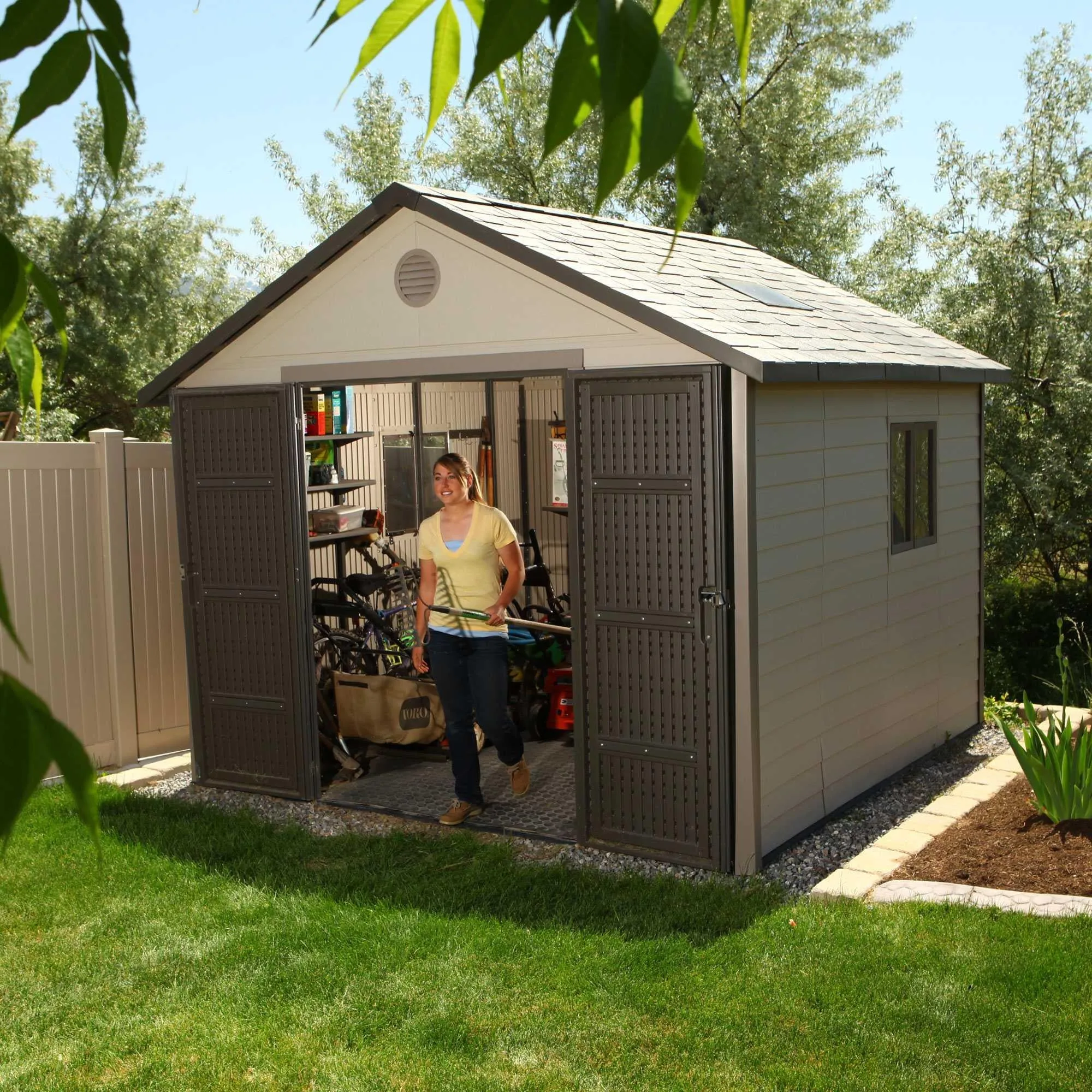 Lifetime 11 Ft. X 11 Ft. Outdoor Storage Shed – 6433
