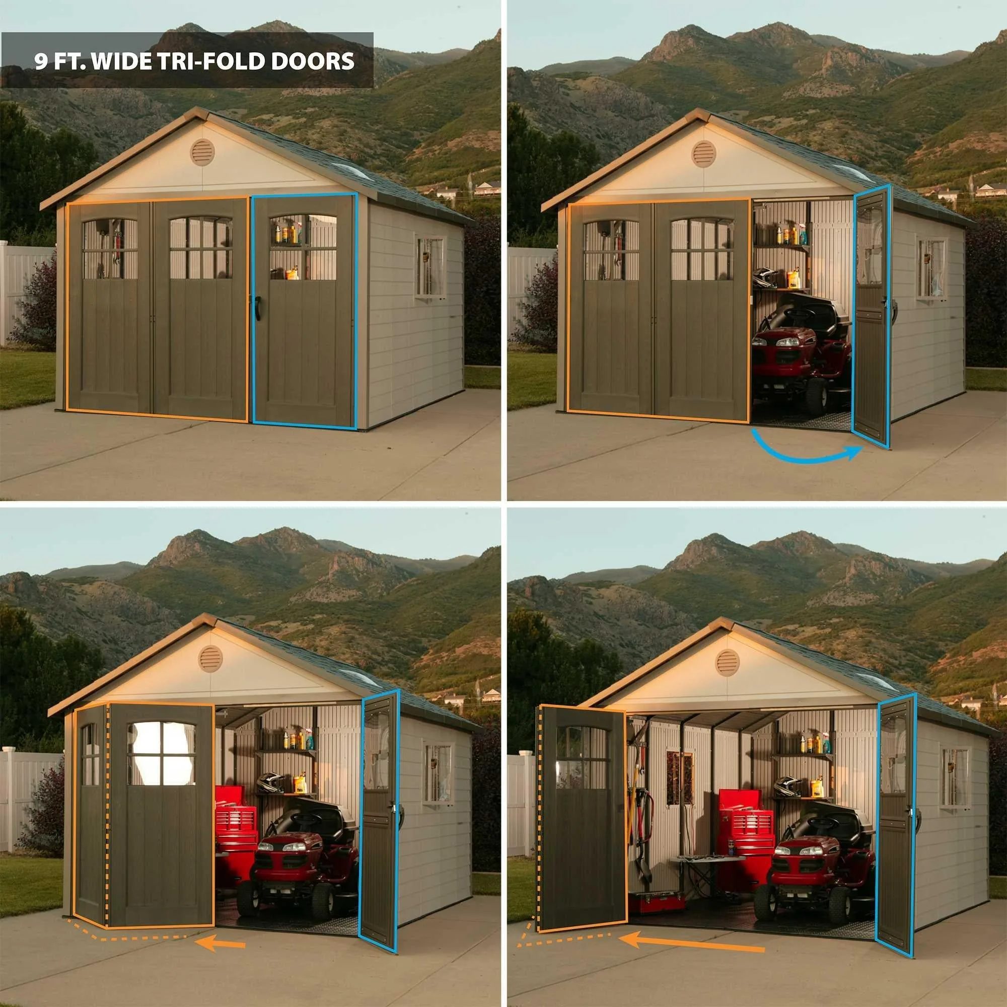 Lifetime 11 Ft. X 11 Ft. Outdoor Storage Shed – 60187