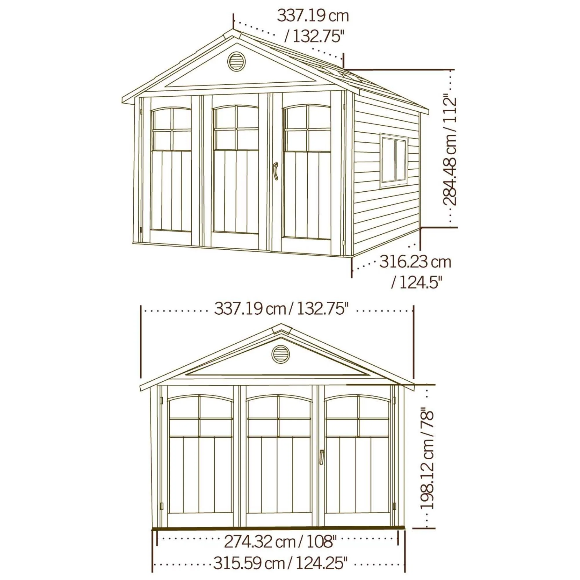 Lifetime 11 Ft. X 11 Ft. Outdoor Storage Shed – 60187