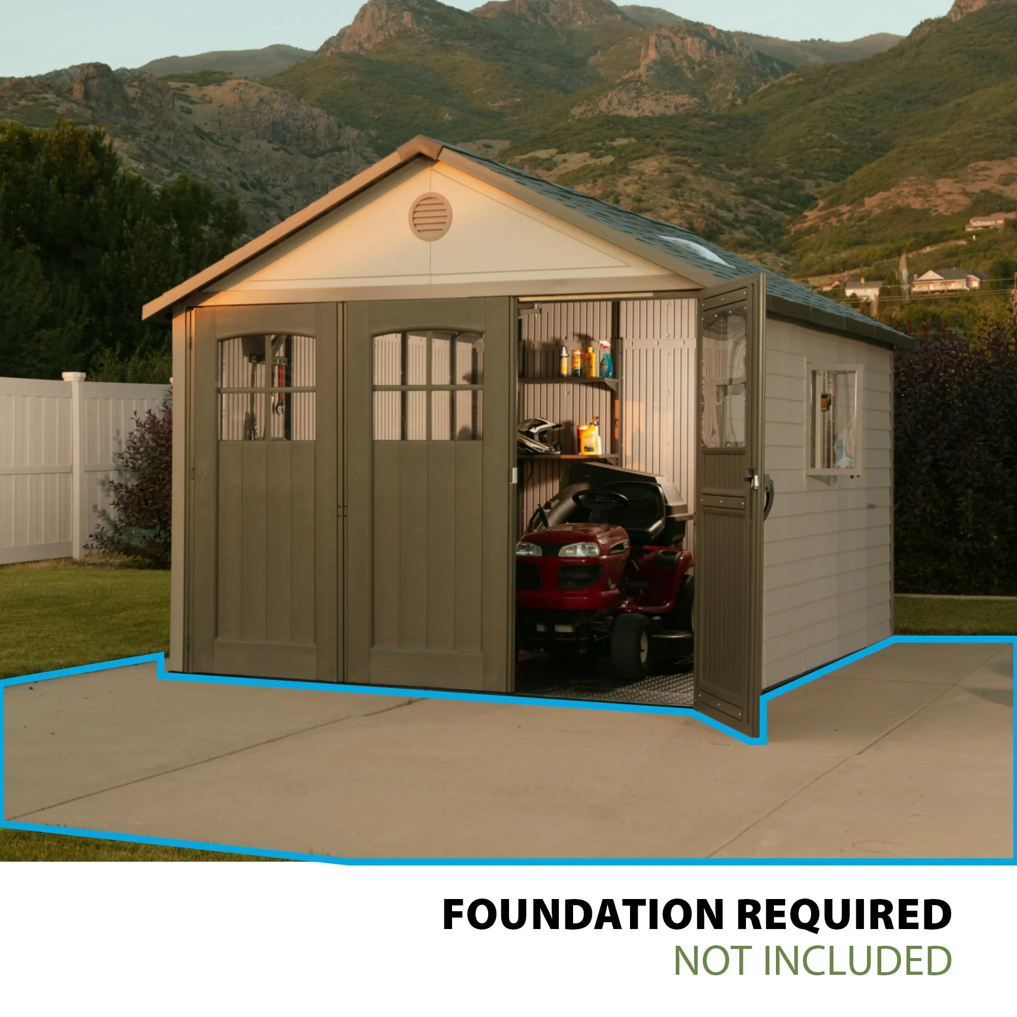 Lifetime 11 Ft. X 11 Ft. Outdoor Storage Shed – 60187