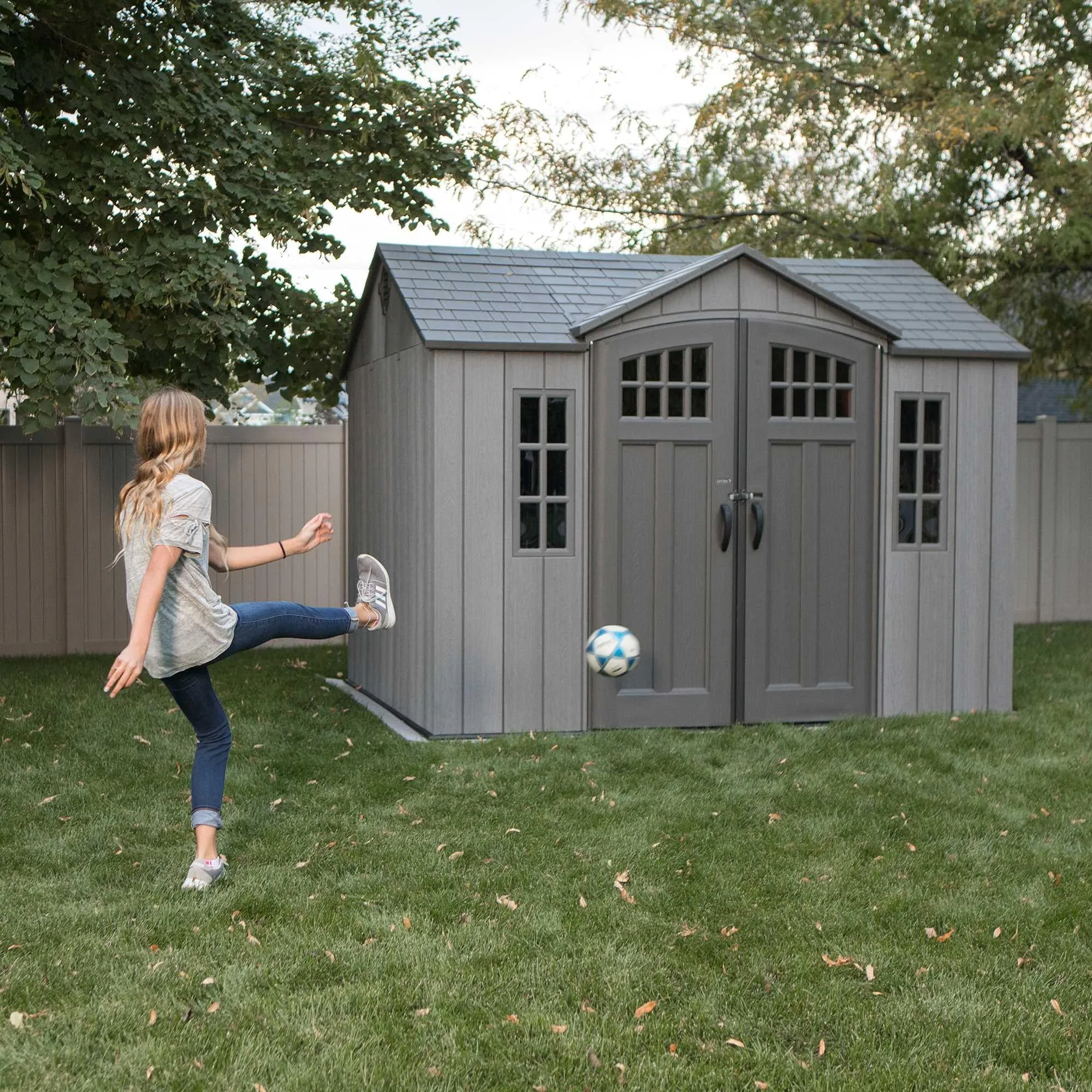 Lifetime 10 Ft. X 8 Ft. Outdoor Storage Shed – 60330