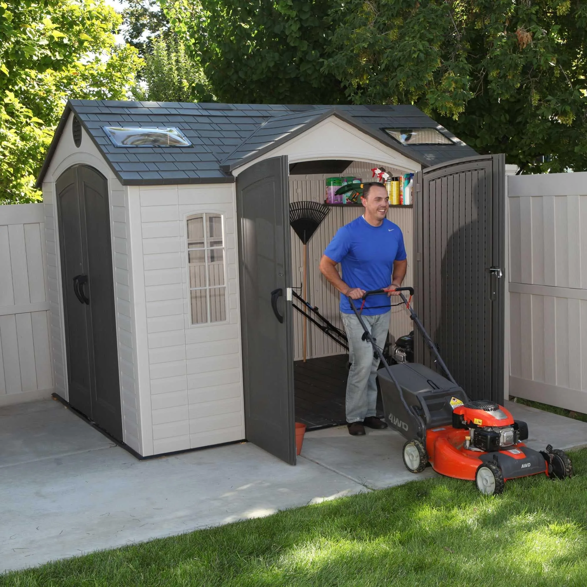 Lifetime 10 Ft. X 8 Ft. Outdoor Storage Shed – 60001
