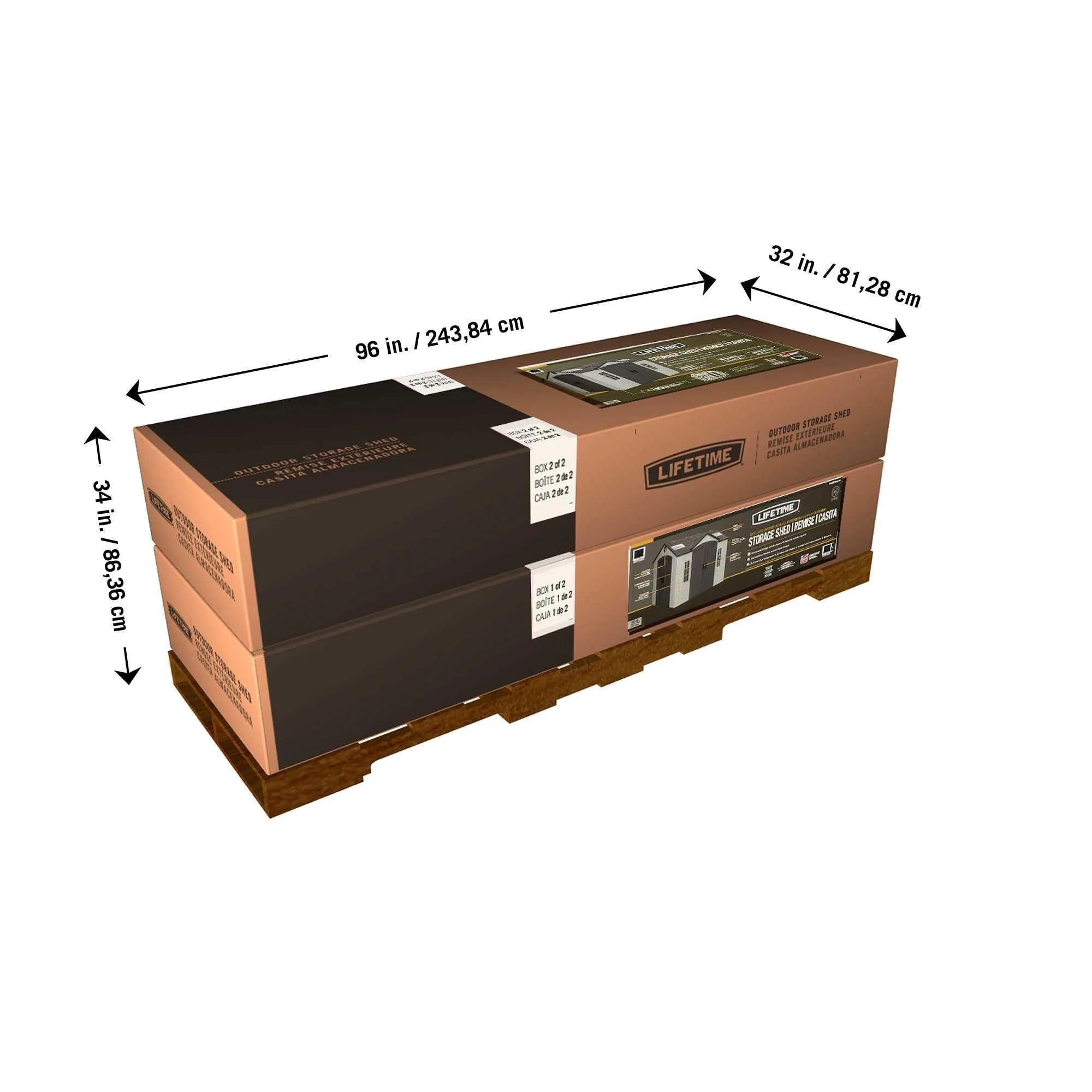 Lifetime 10 Ft. X 8 Ft. Outdoor Storage Shed – 60001