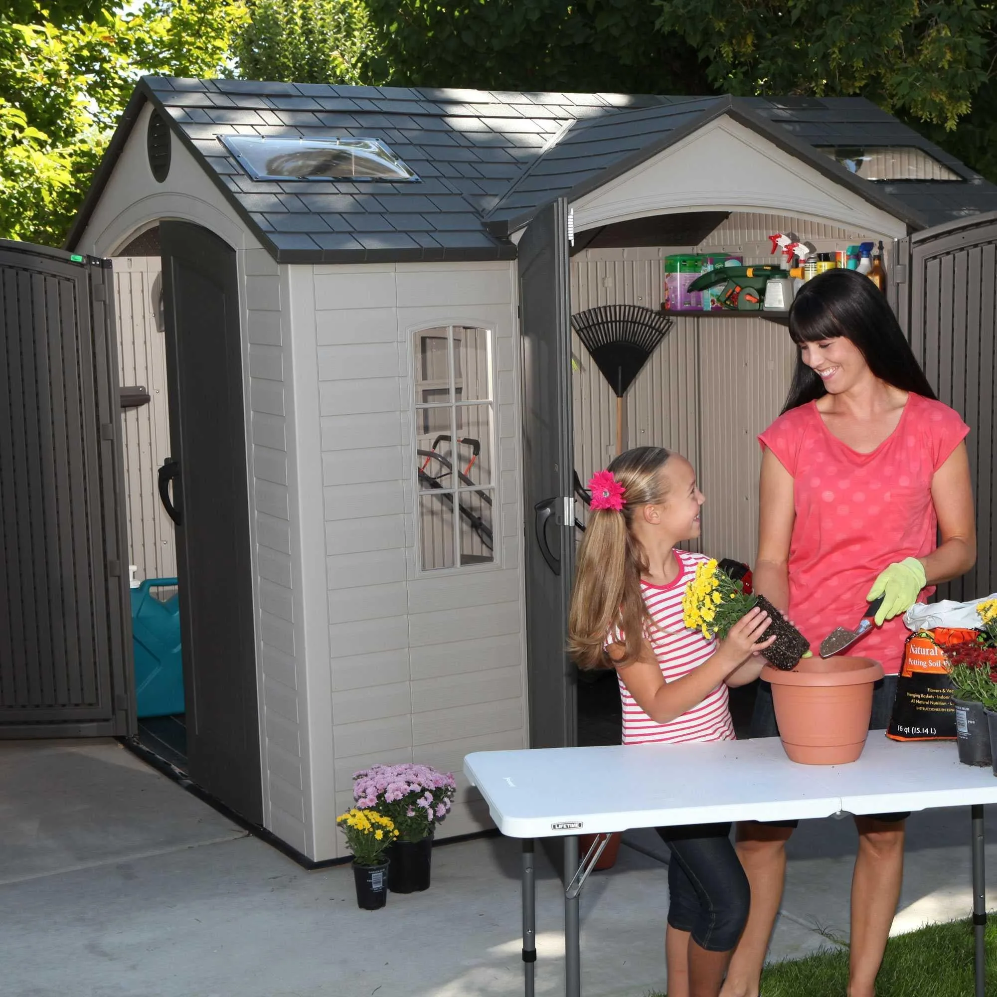 Lifetime 10 Ft. X 8 Ft. Outdoor Storage Shed – 60001