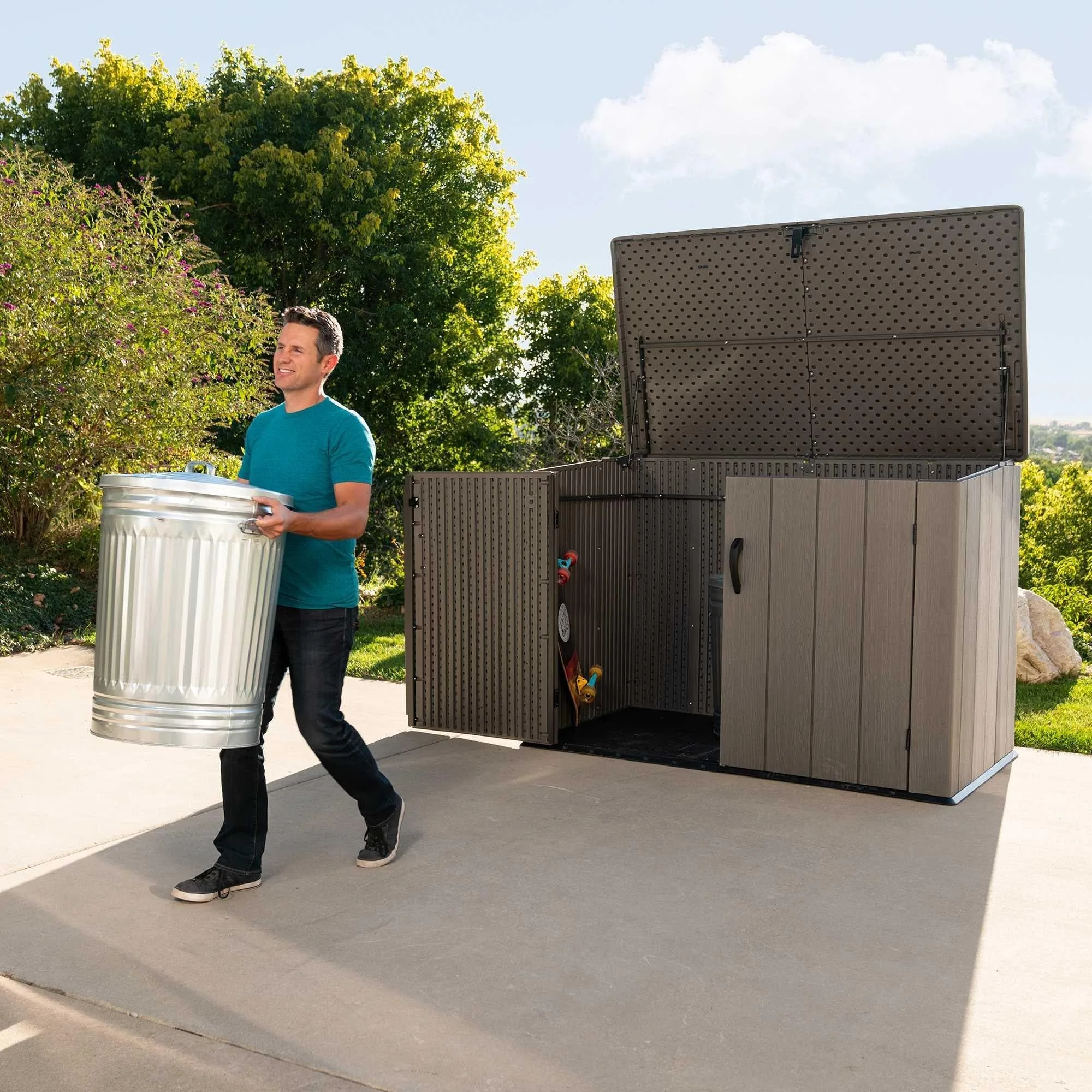Lifetime Horizontal Storage Shed (75 Cubic Feet) – 60341